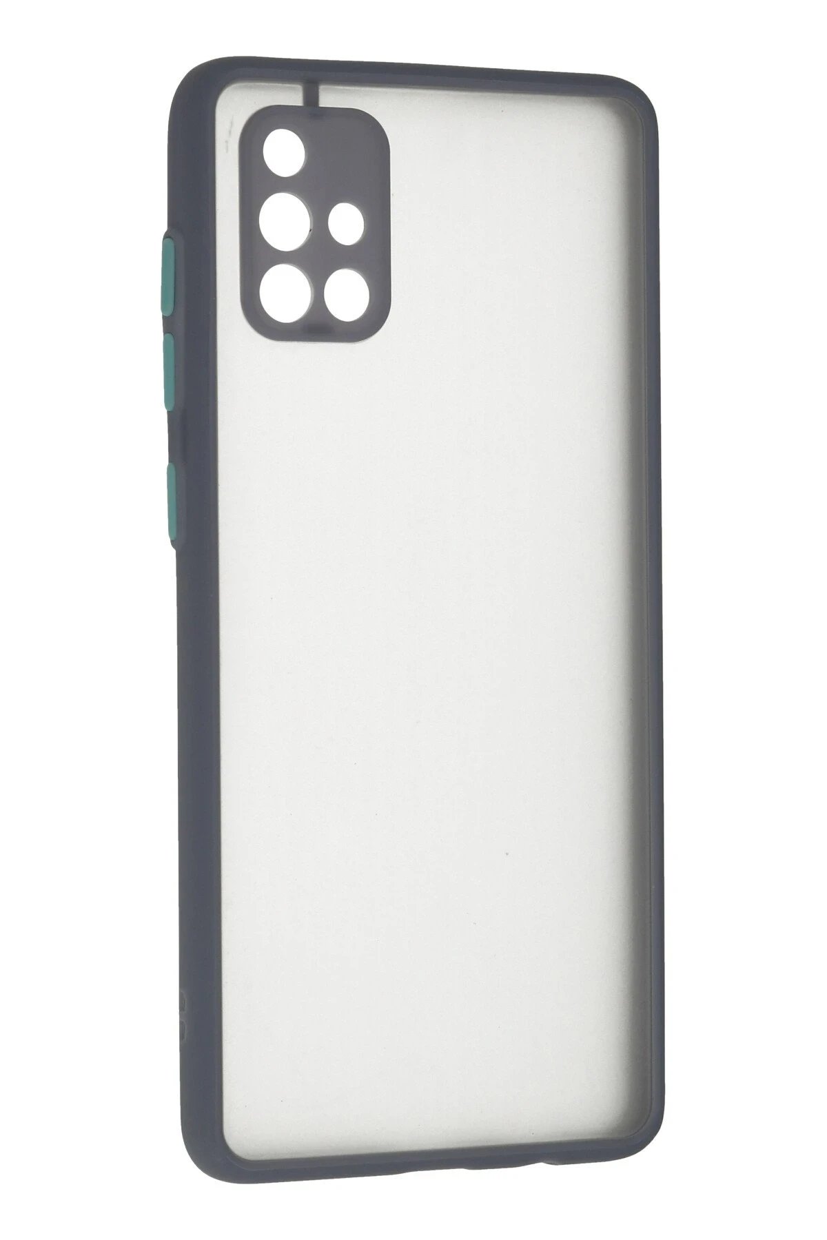 Newface Samsung Galaxy A71 Kılıf Montreal Silikon Kapak - Gri