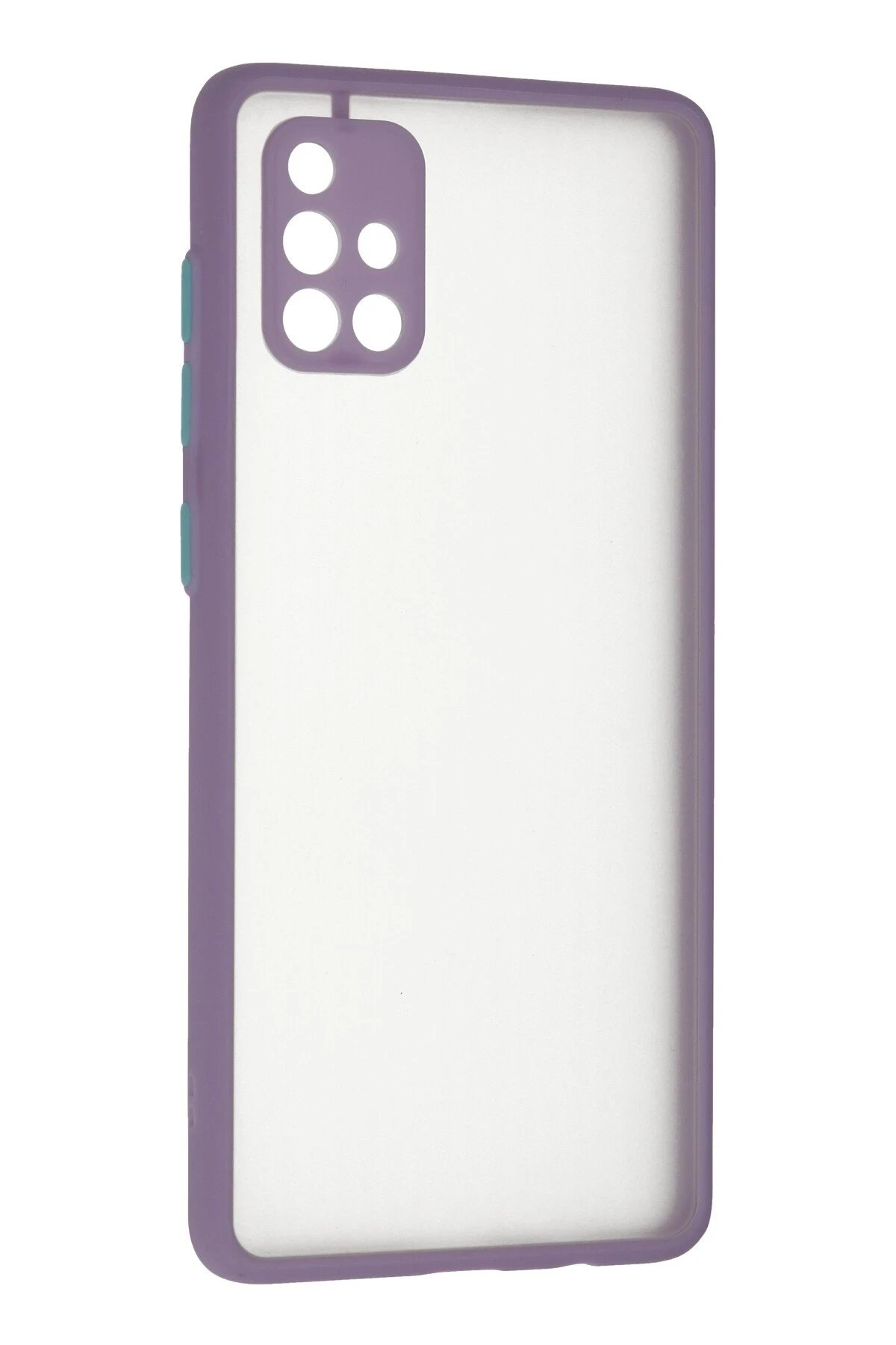 Newface Samsung Galaxy A71 Kılıf Montreal Silikon Kapak - Mor