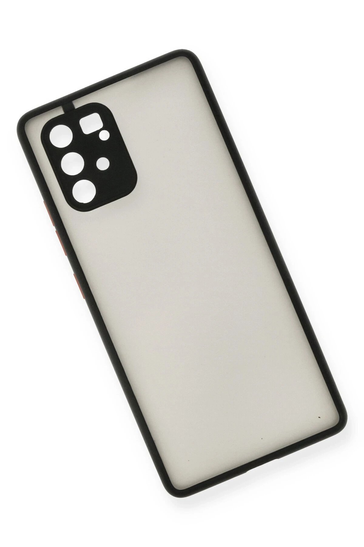 Newface Samsung Galaxy A91 / S10 Lite Kılıf Montreal Silikon Kapak - Siyah