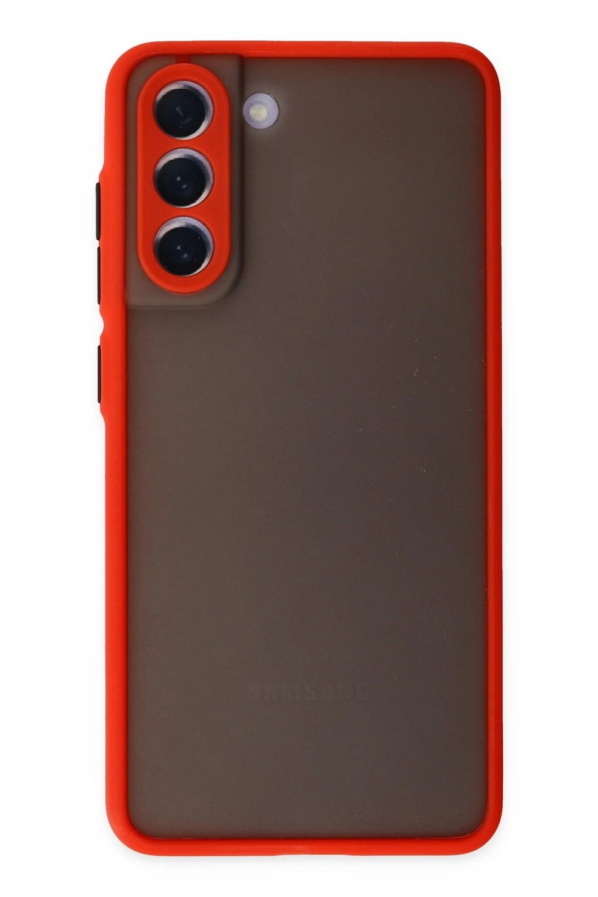 Newface Samsung Galaxy S21 FE Kılıf Montreal Silikon Kapak - Kırmızı