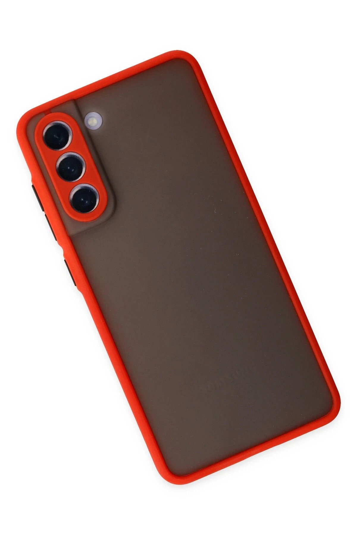 Newface Samsung Galaxy S21 FE Kılıf Montreal Silikon Kapak - Kırmızı