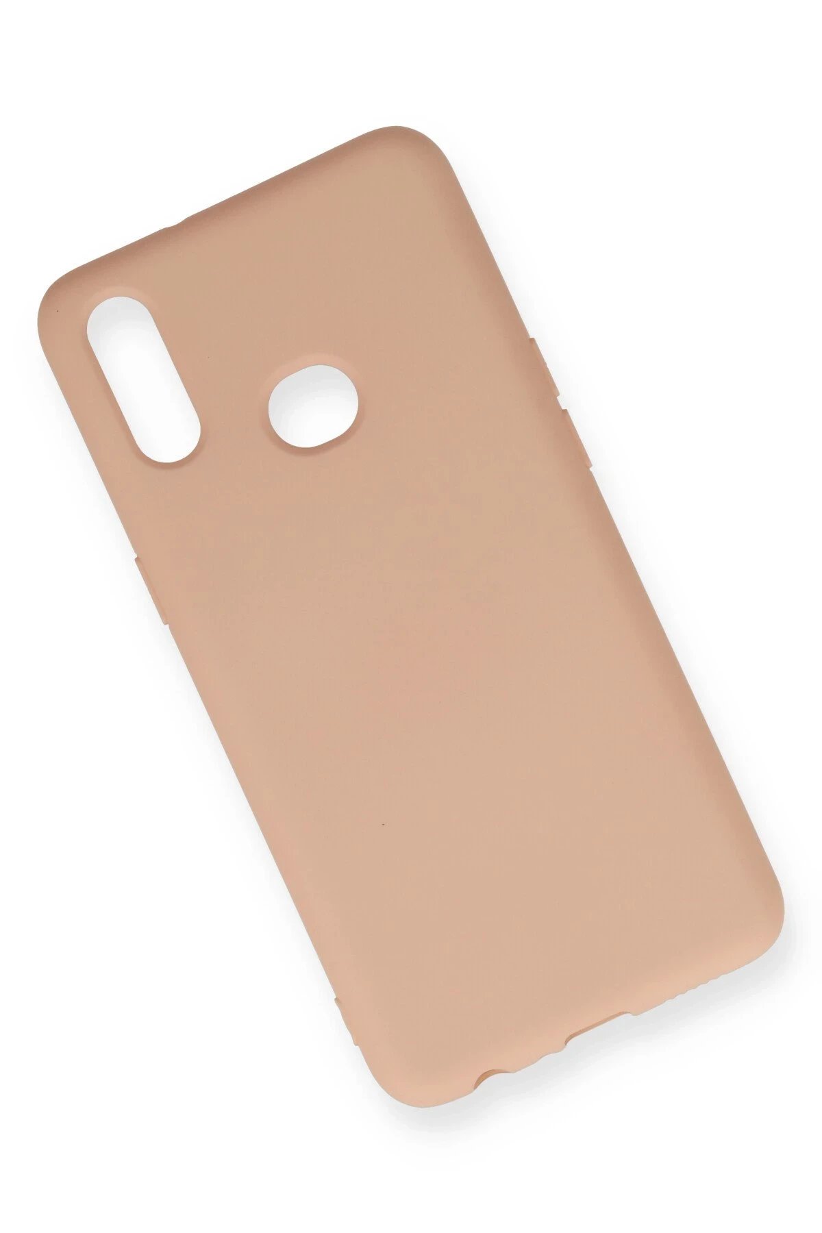 Newface Samsung Galaxy A10S Kılıf Nano içi Kadife Silikon - Pudra