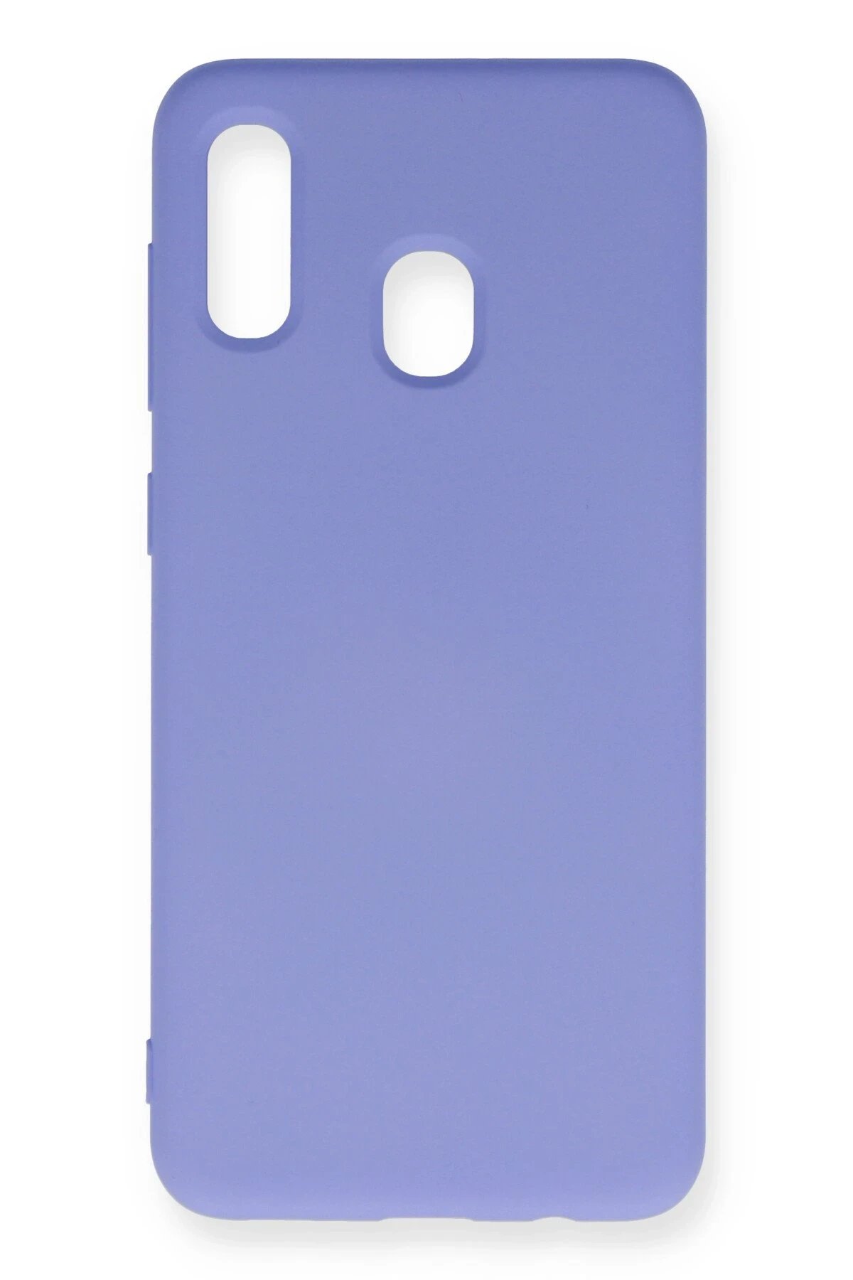 Newface Samsung Galaxy A20 Kılıf Nano içi Kadife Silikon - Lila