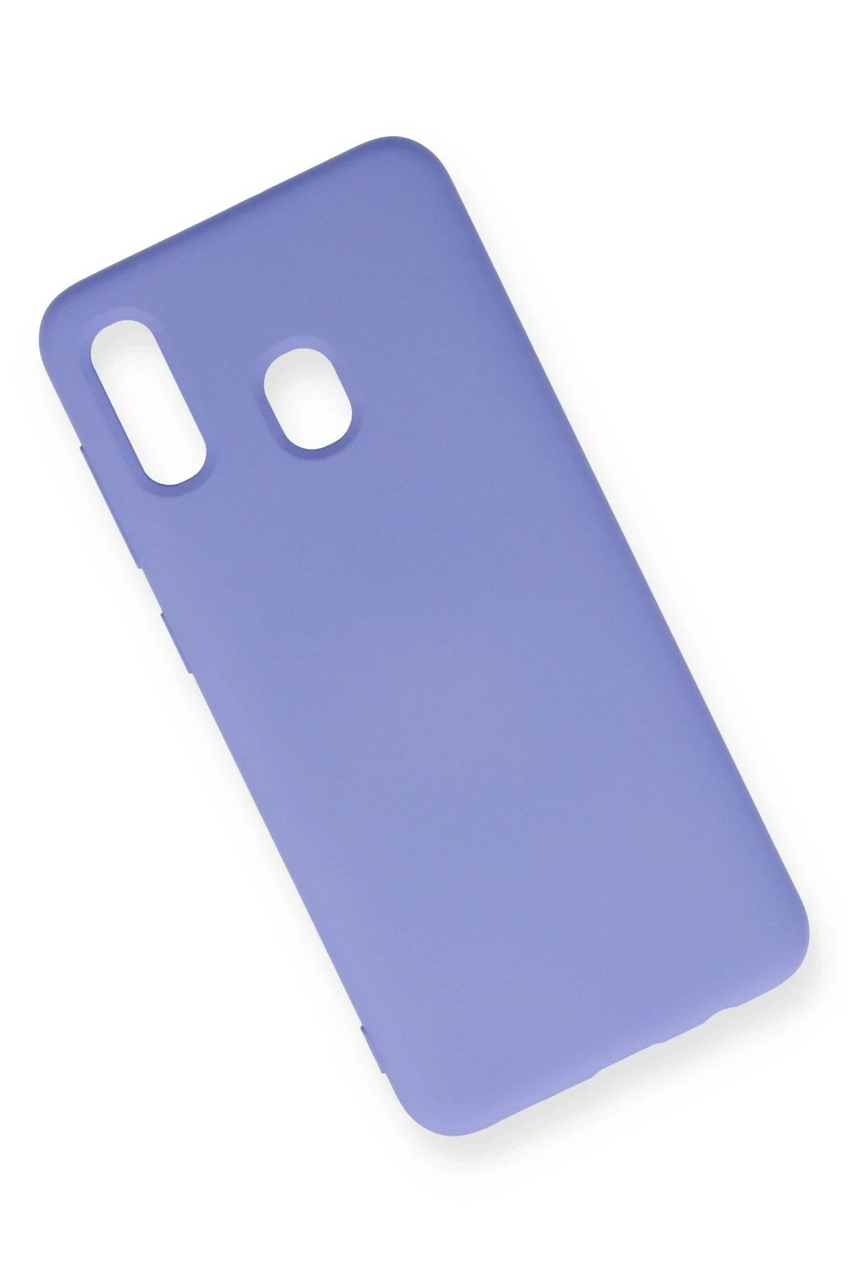 Newface Samsung Galaxy A20 Kılıf Nano içi Kadife Silikon - Lila