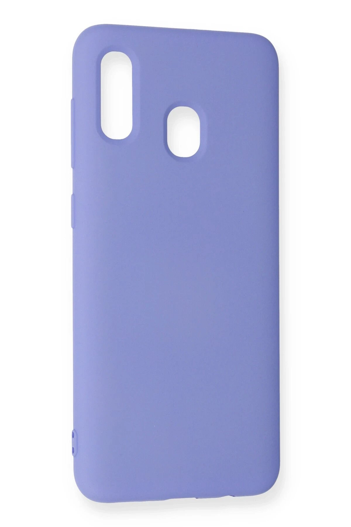 Newface Samsung Galaxy A20 Kılıf Nano içi Kadife Silikon - Lila