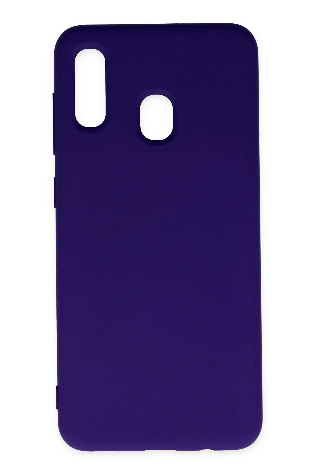 Newface Samsung Galaxy A20 Kılıf Nano içi Kadife Silikon - Mor