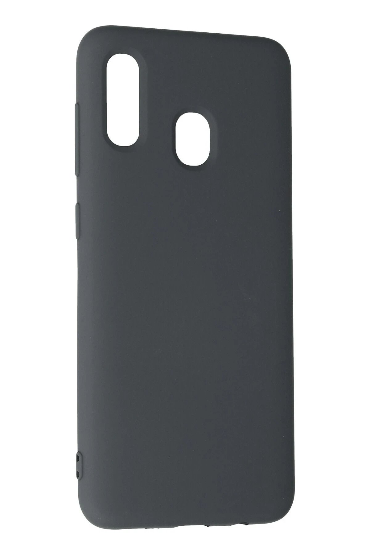 Newface Samsung Galaxy A20 Kılıf Nano içi Kadife Silikon - Gri