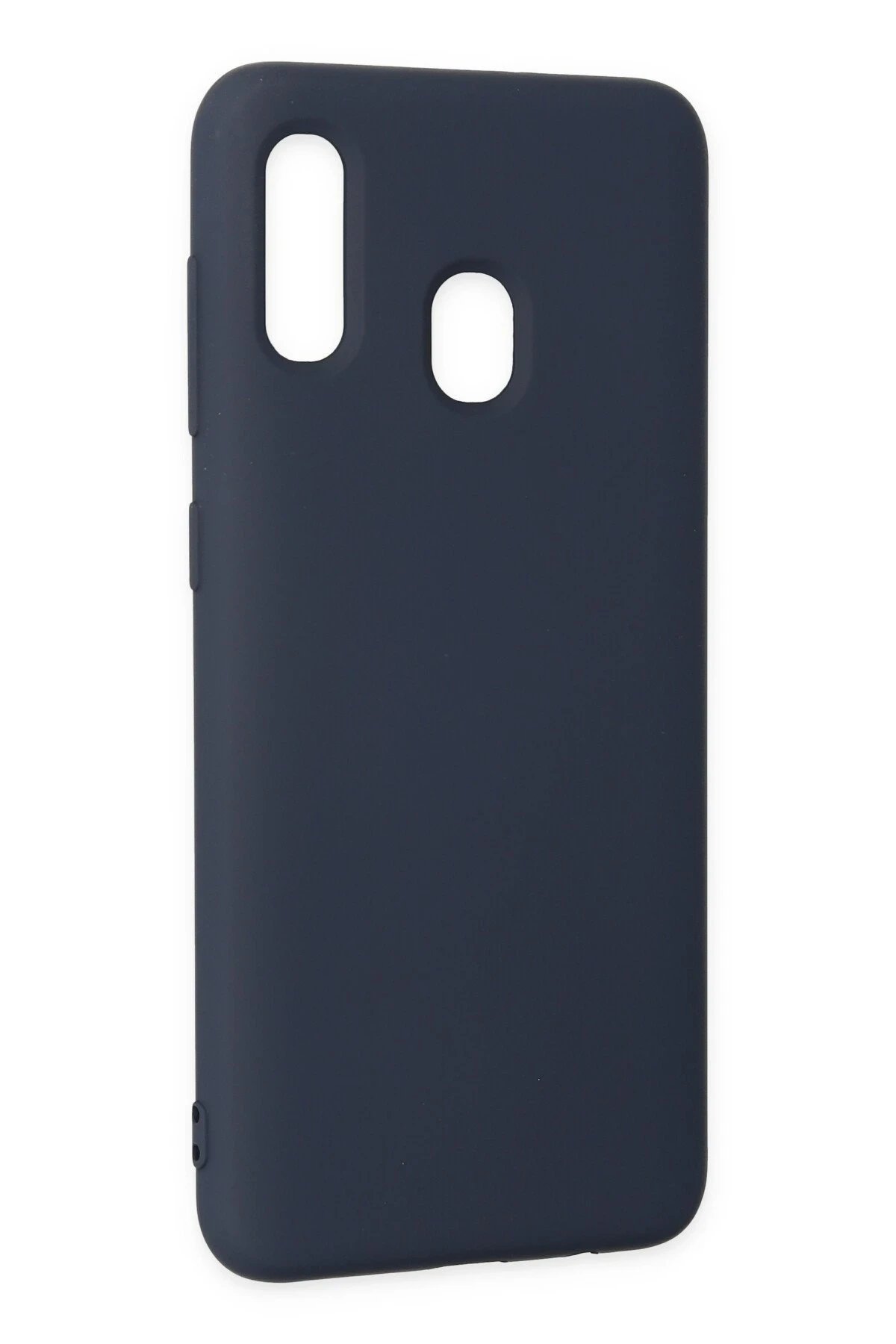 Newface Samsung Galaxy A20 Kılıf Nano içi Kadife Silikon - Lacivert