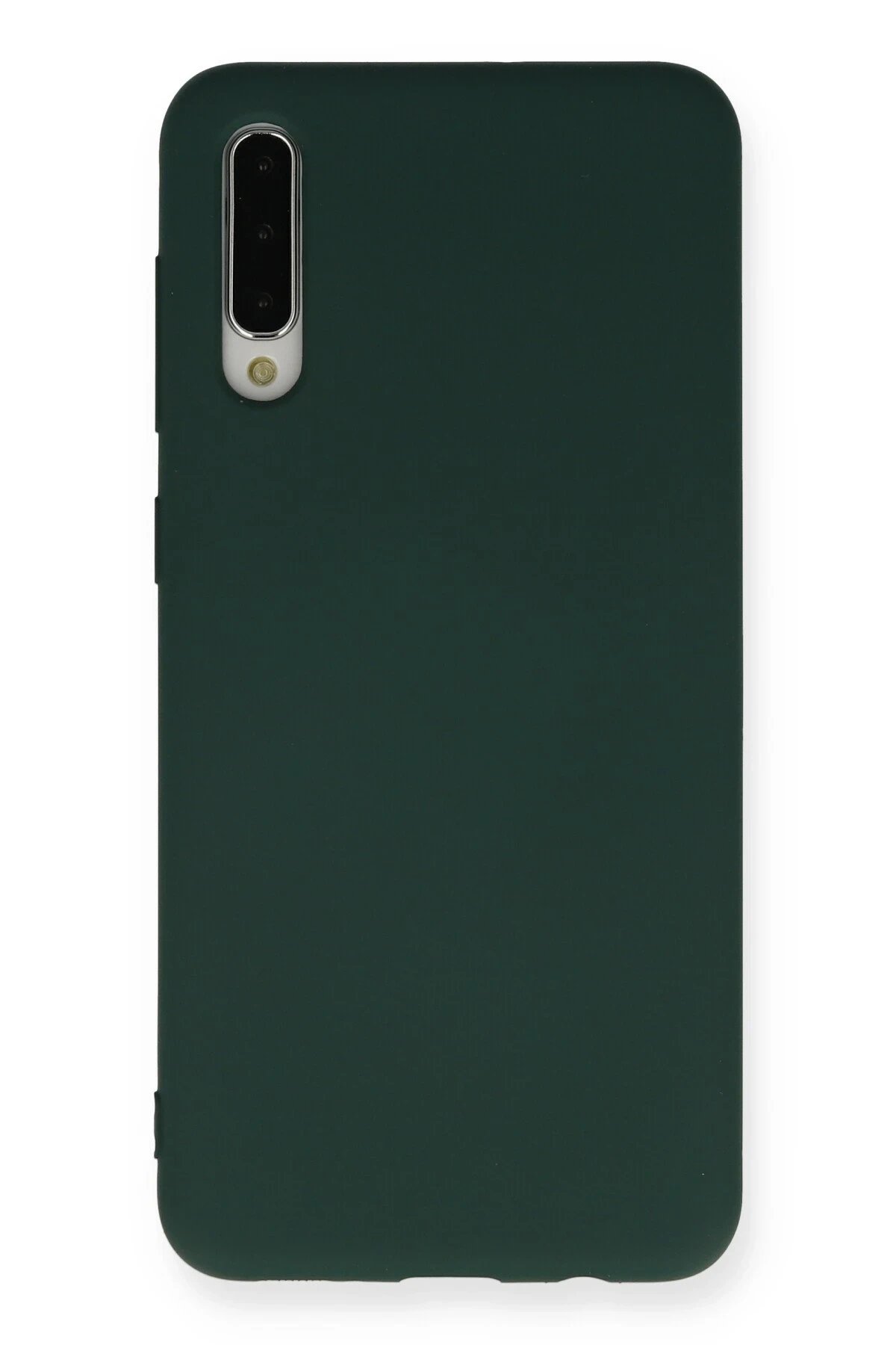 Newface Samsung Galaxy A30S Kılıf Nano içi Kadife Silikon - Koyu Yeşil