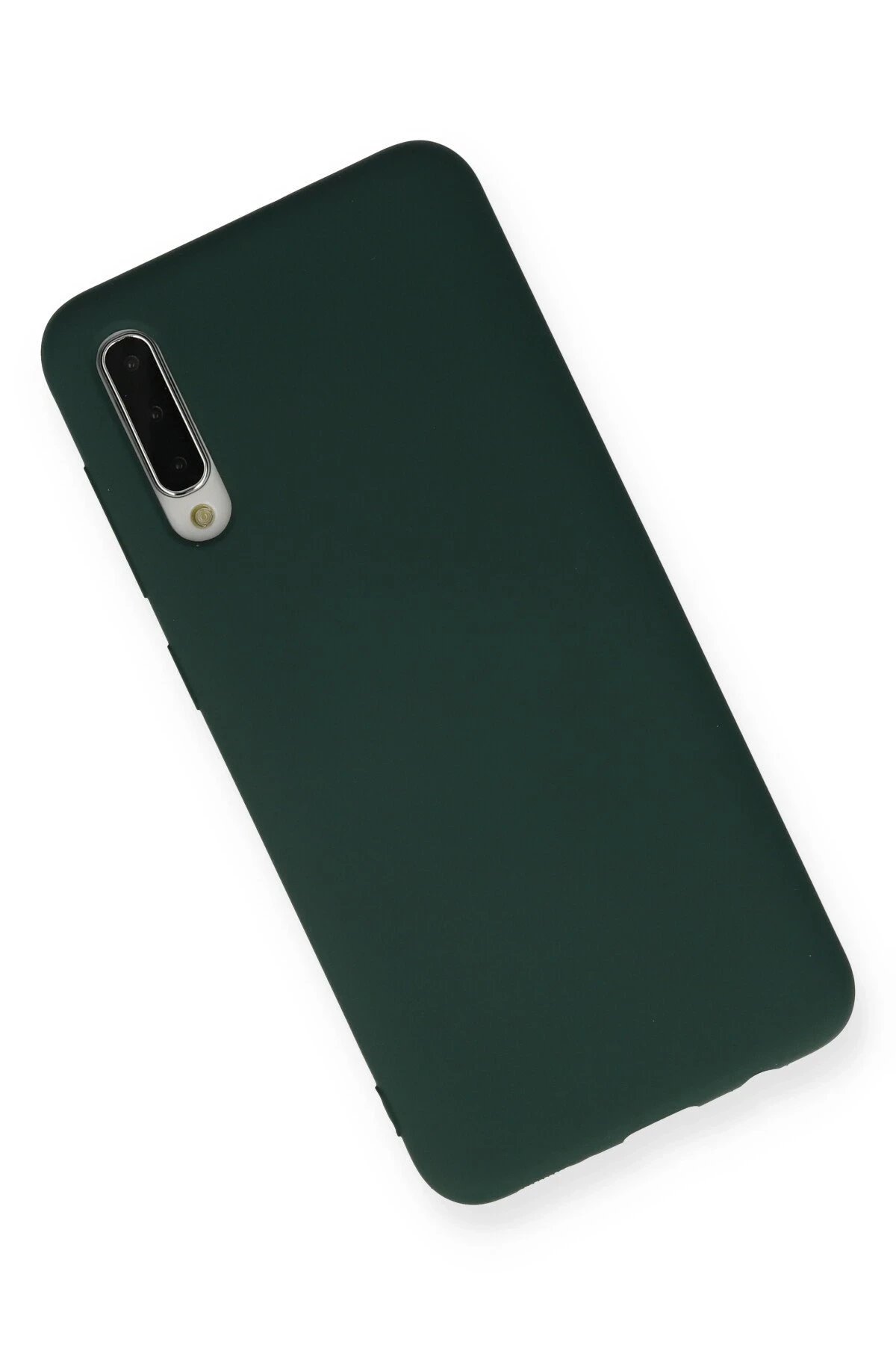 Newface Samsung Galaxy A30S Kılıf Nano içi Kadife Silikon - Koyu Yeşil