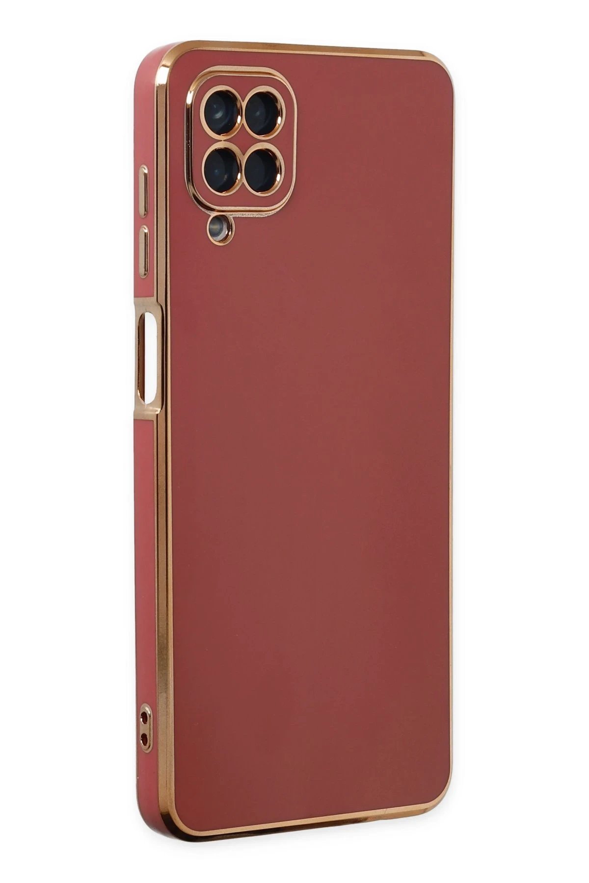 Newface Samsung Galaxy A12 Kılıf Volet Silikon - Kırmızı