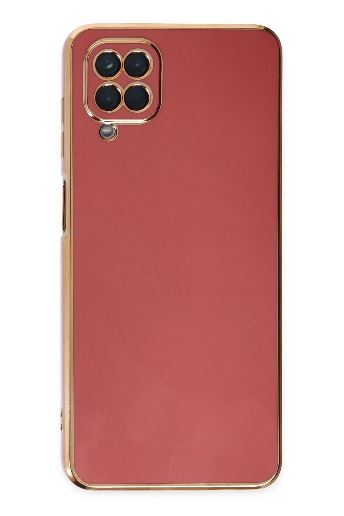 Newface Samsung Galaxy A12 Kılıf Volet Silikon - Kırmızı