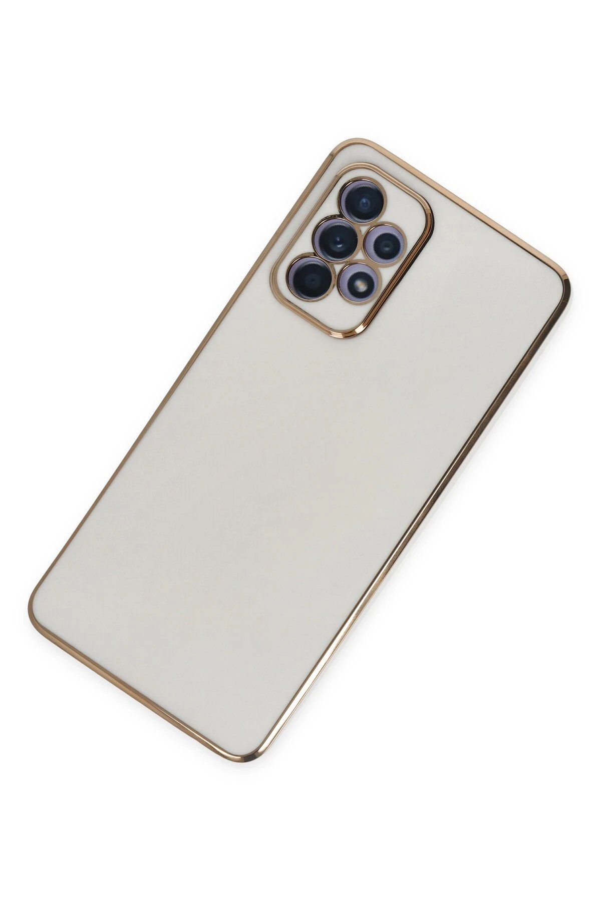 Newface Samsung Galaxy A52 Kılıf Volet Silikon - Beyaz