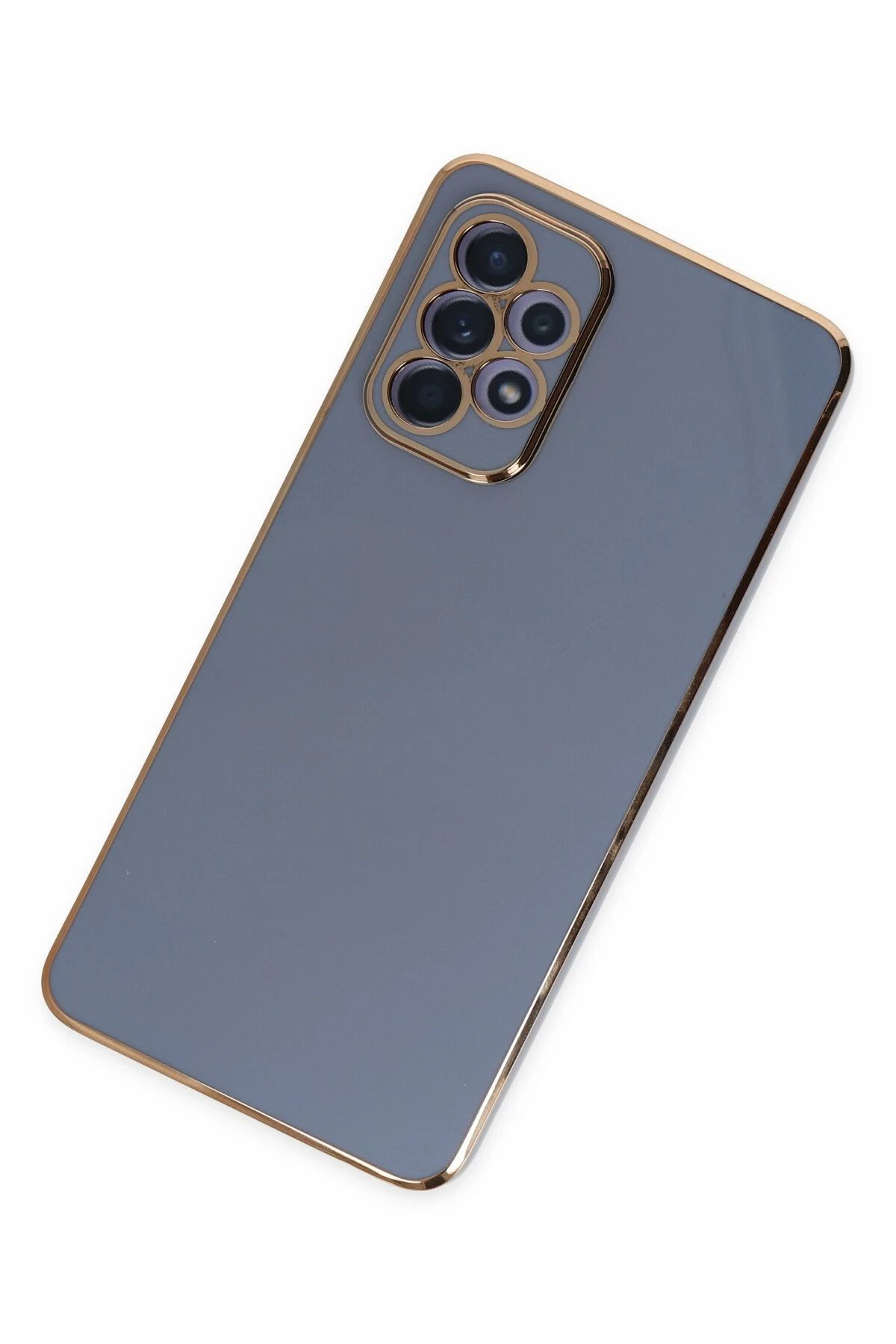 Newface Samsung Galaxy A52 Kılıf Volet Silikon - Mavi