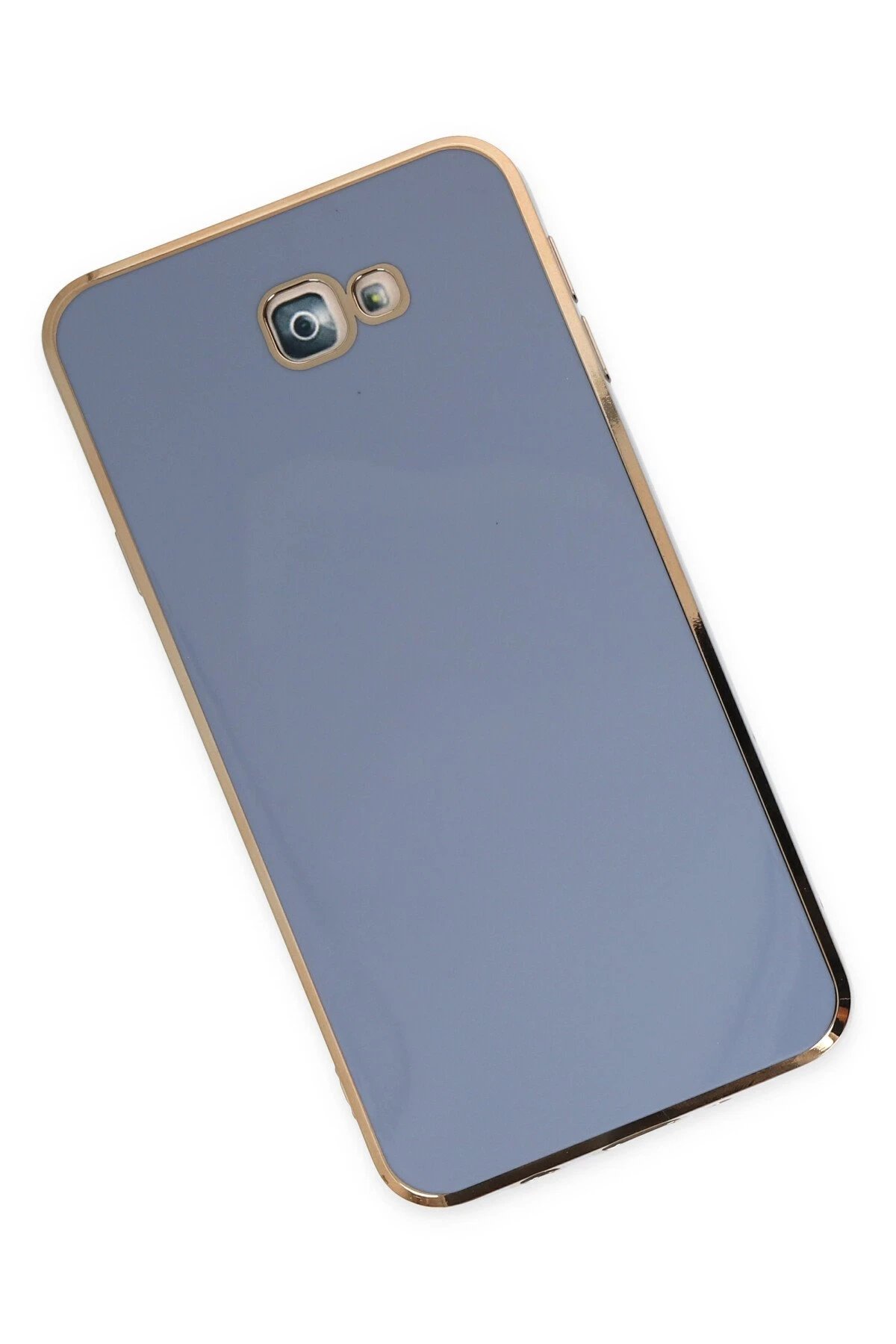 Newface Samsung Galaxy J7 Prime Kılıf Volet Silikon - Mavi