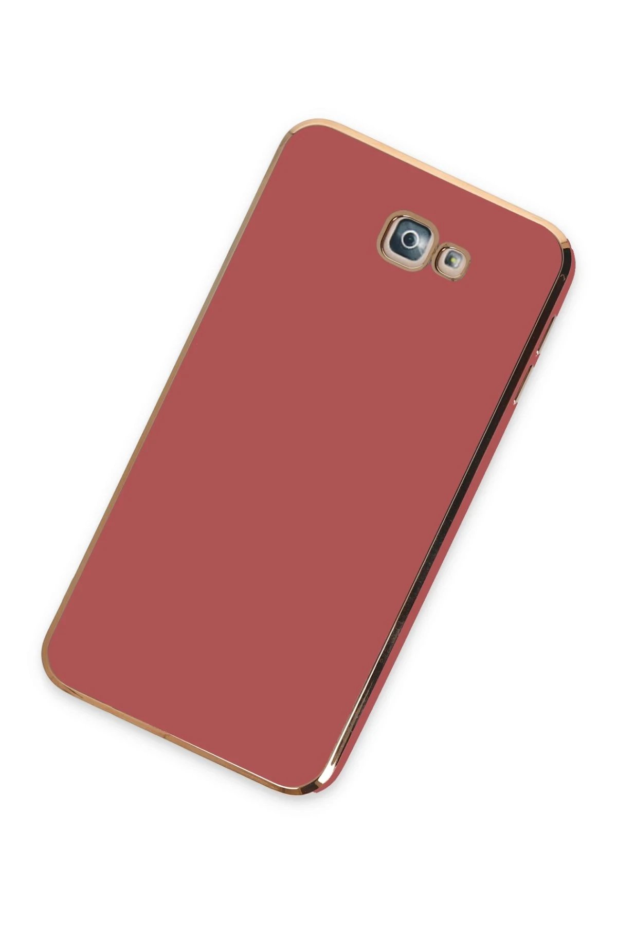 Newface Samsung Galaxy J7 Prime Kılıf Volet Silikon - Kırmızı