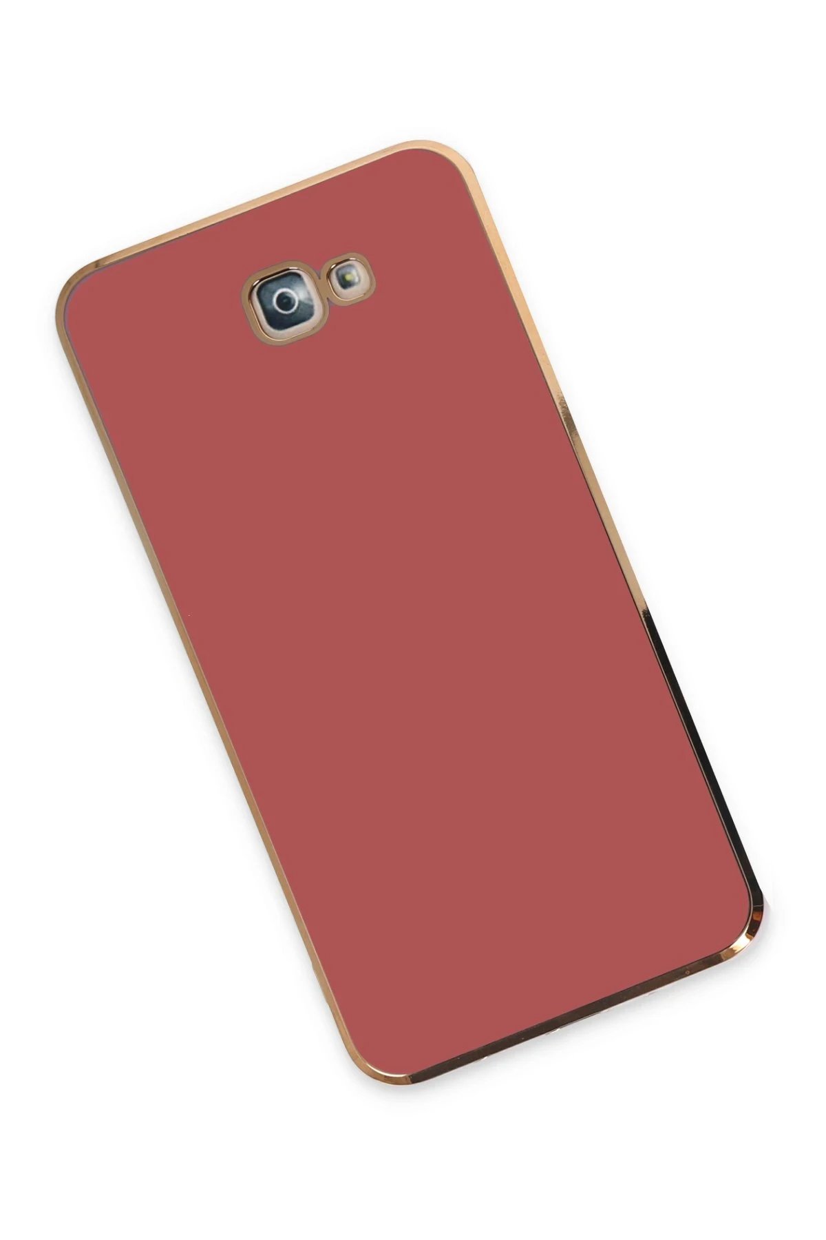 Newface Samsung Galaxy J7 Prime Kılıf Volet Silikon - Kırmızı