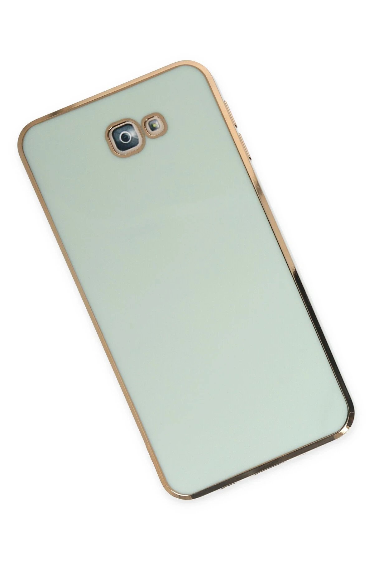 Newface Samsung Galaxy J7 Prime Kılıf Volet Silikon - Açık Yeşil