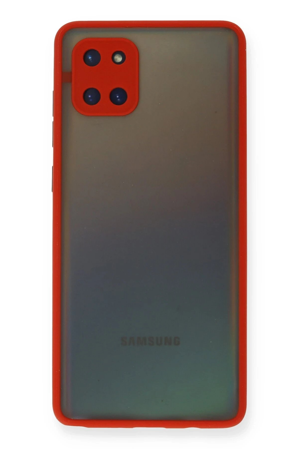 Newface Samsung Galaxy A81 / Note 10 Lite Kılıf Montreal Silikon Kapak - Kırmızı