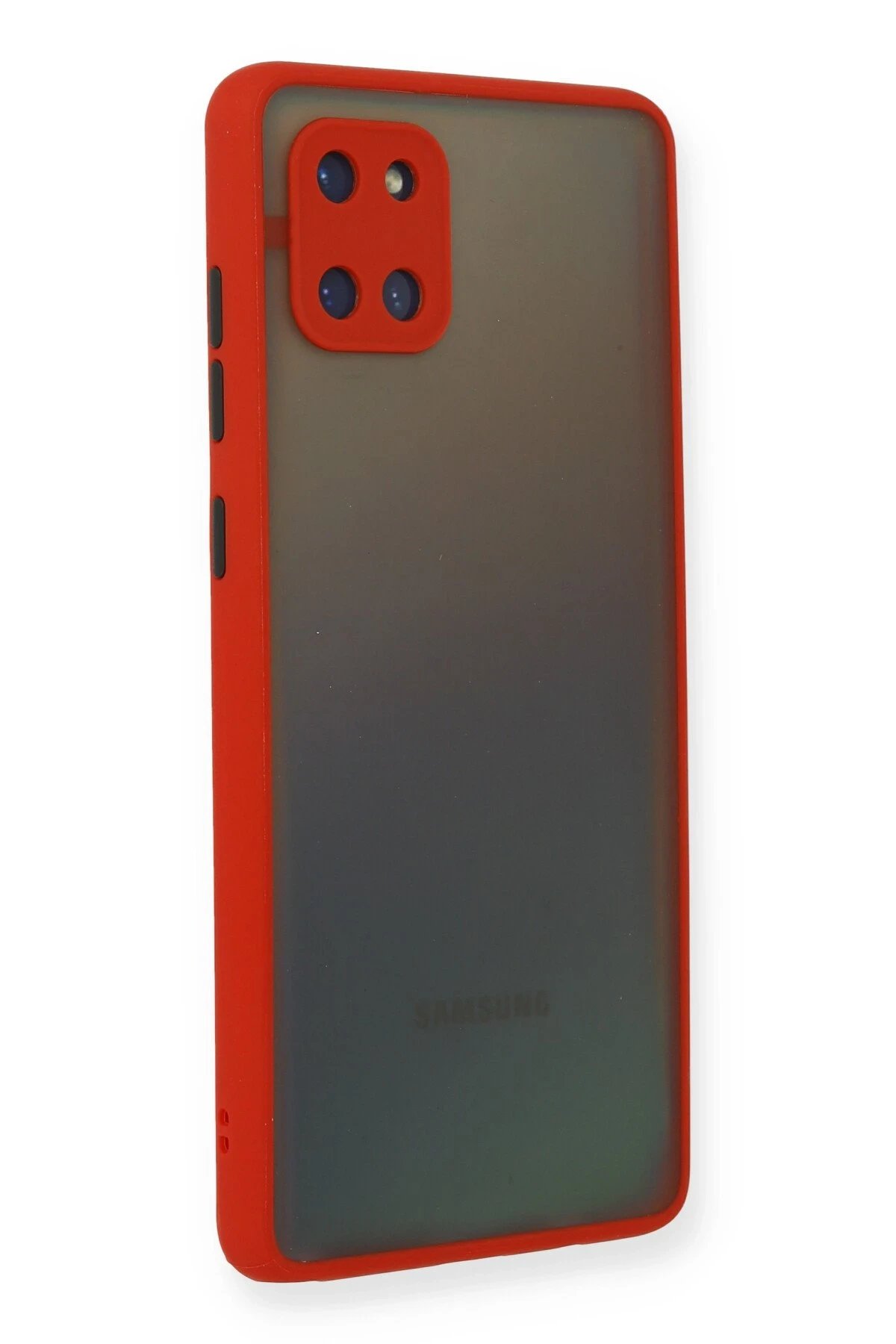 Newface Samsung Galaxy A81 / Note 10 Lite Kılıf Montreal Silikon Kapak - Kırmızı