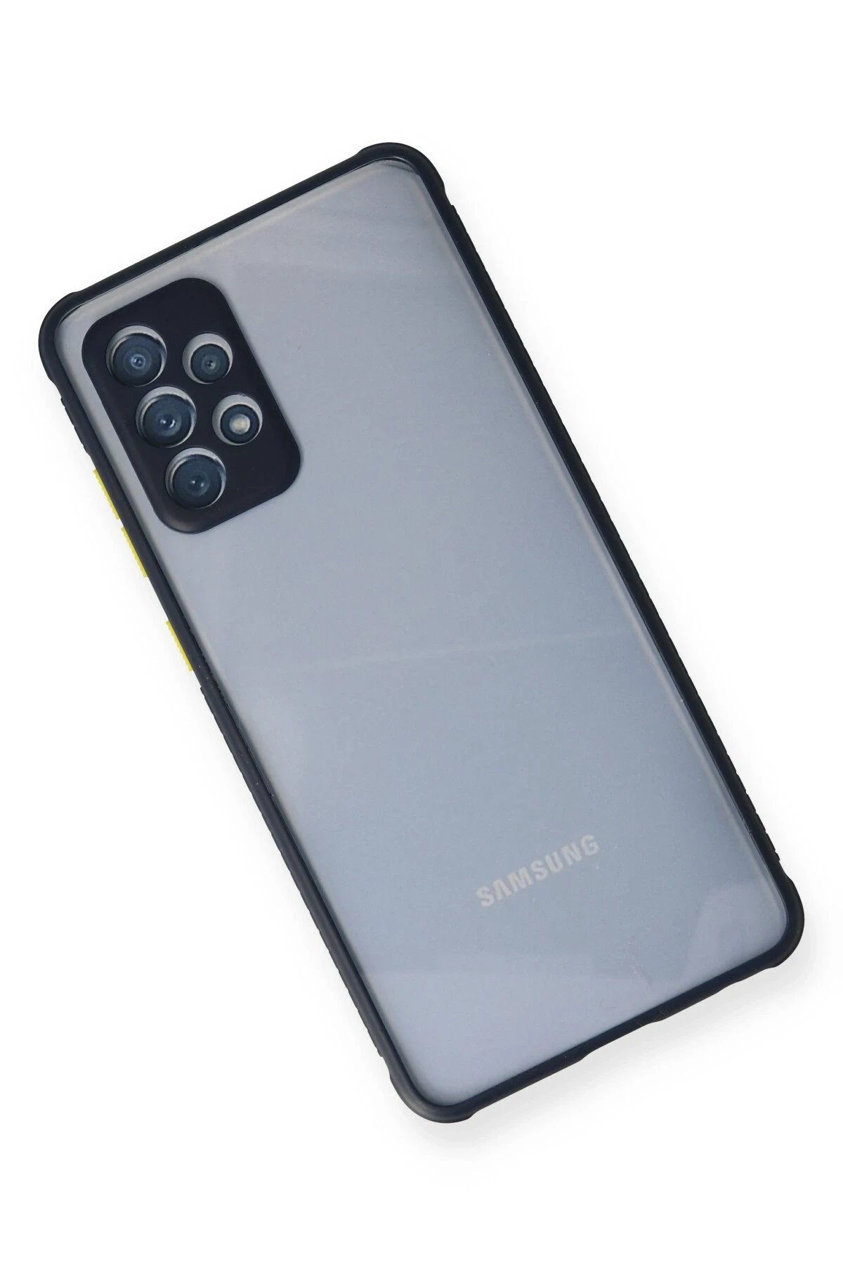 Newface Samsung Galaxy A72 Kılıf Miami Şeffaf Silikon - Lacivert