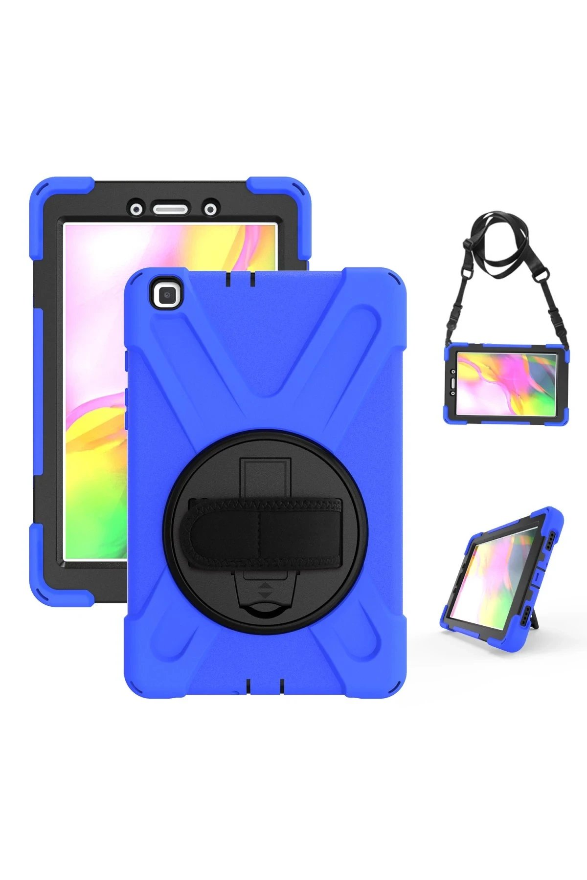 Newface Samsung Galaxy T290 Tab A 8 Kılıf Amazing Tablet Kapak - Mavi