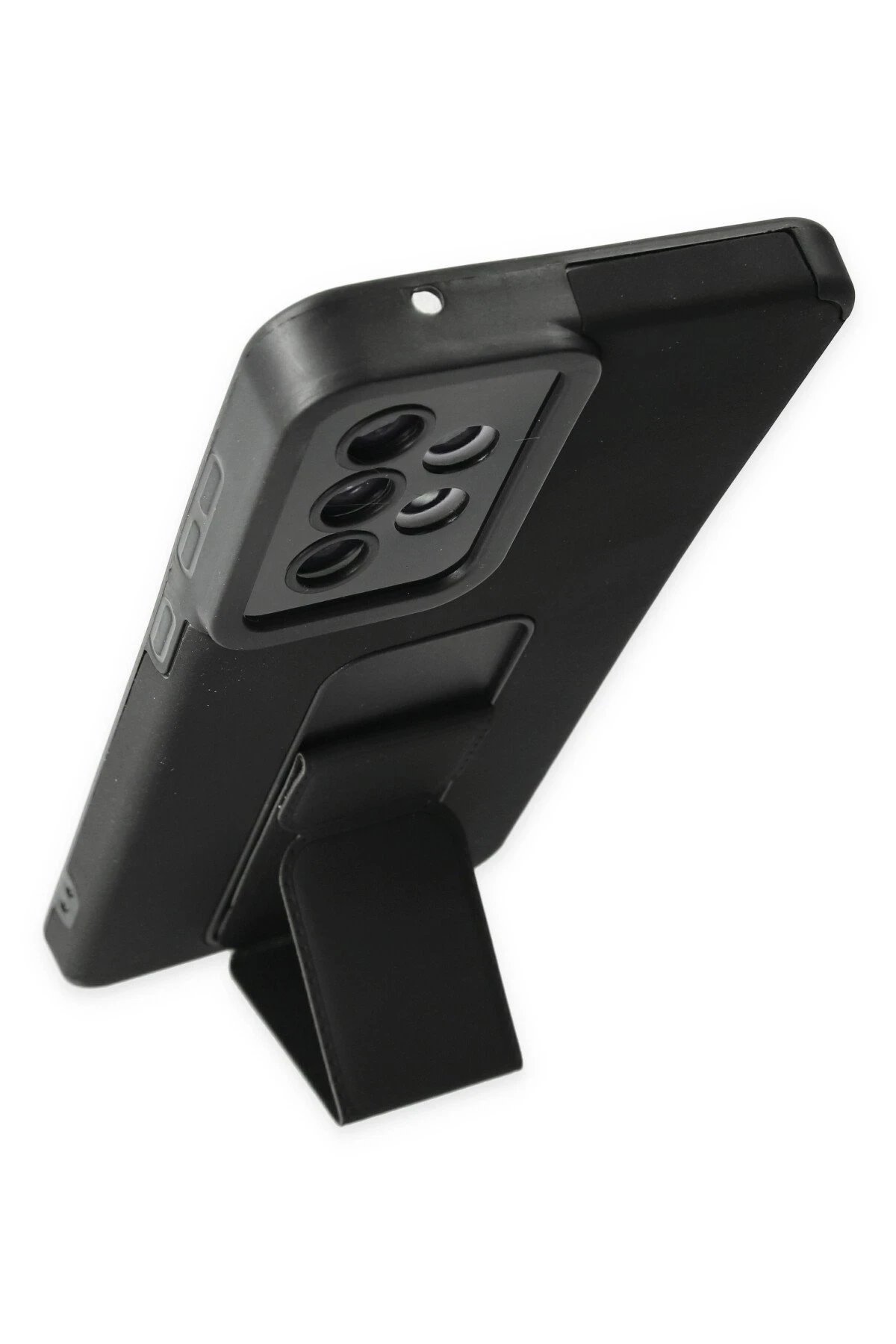 Newface Samsung Galaxy A33 5G Kılıf Mega Standlı Silikon - Siyah