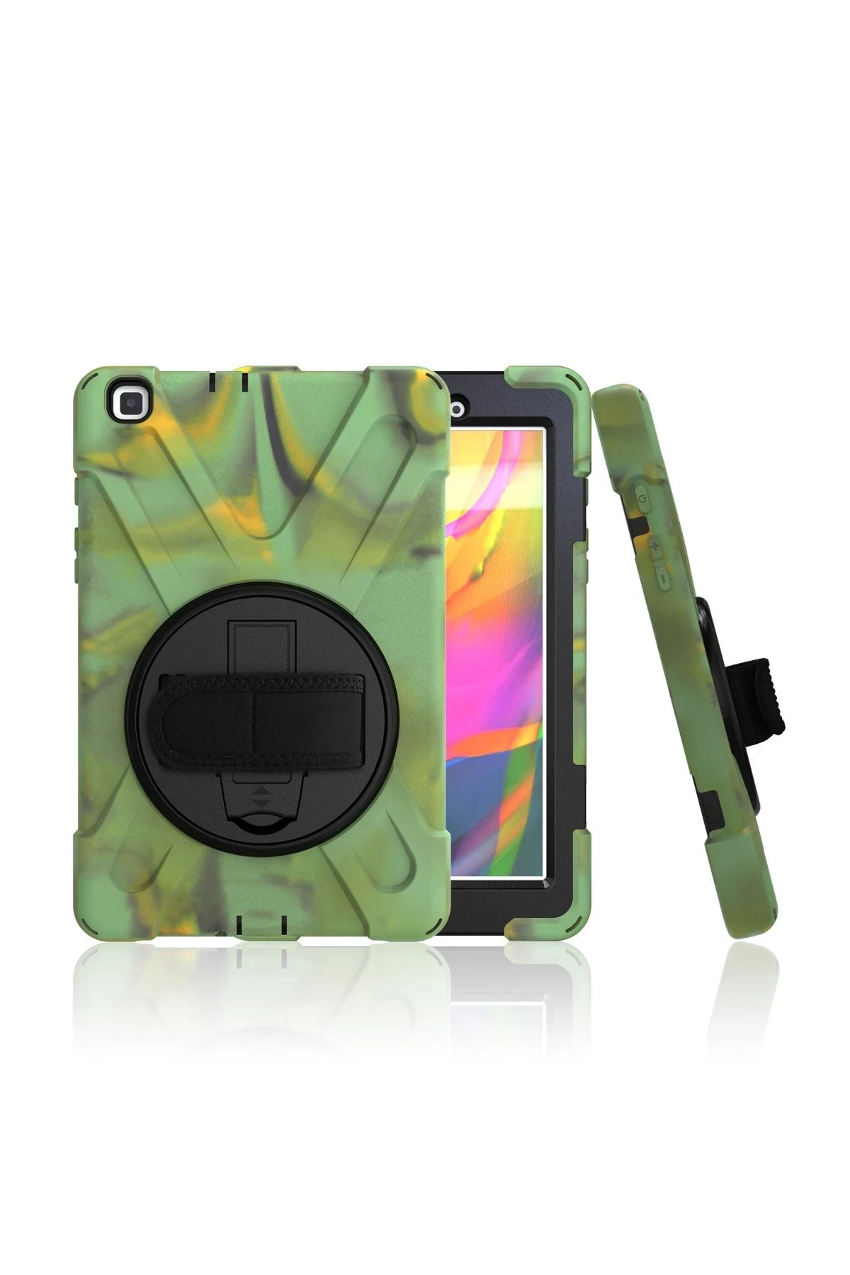 Newface Samsung Galaxy T290 Tab A 8 Kılıf Amazing Tablet Kapak - Kamuflaj