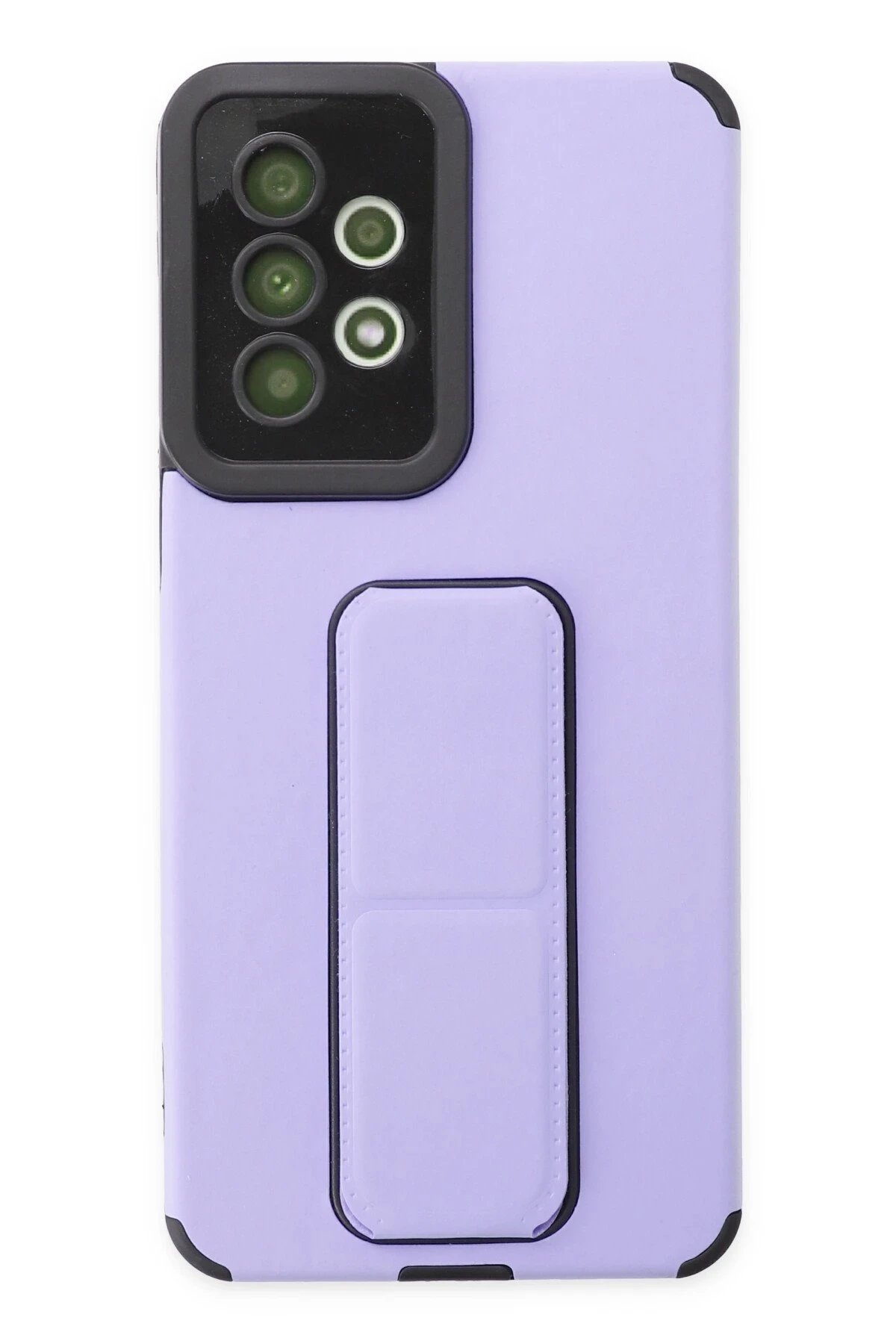 Newface Samsung Galaxy A33 5G Kılıf Mega Standlı Silikon - Lila