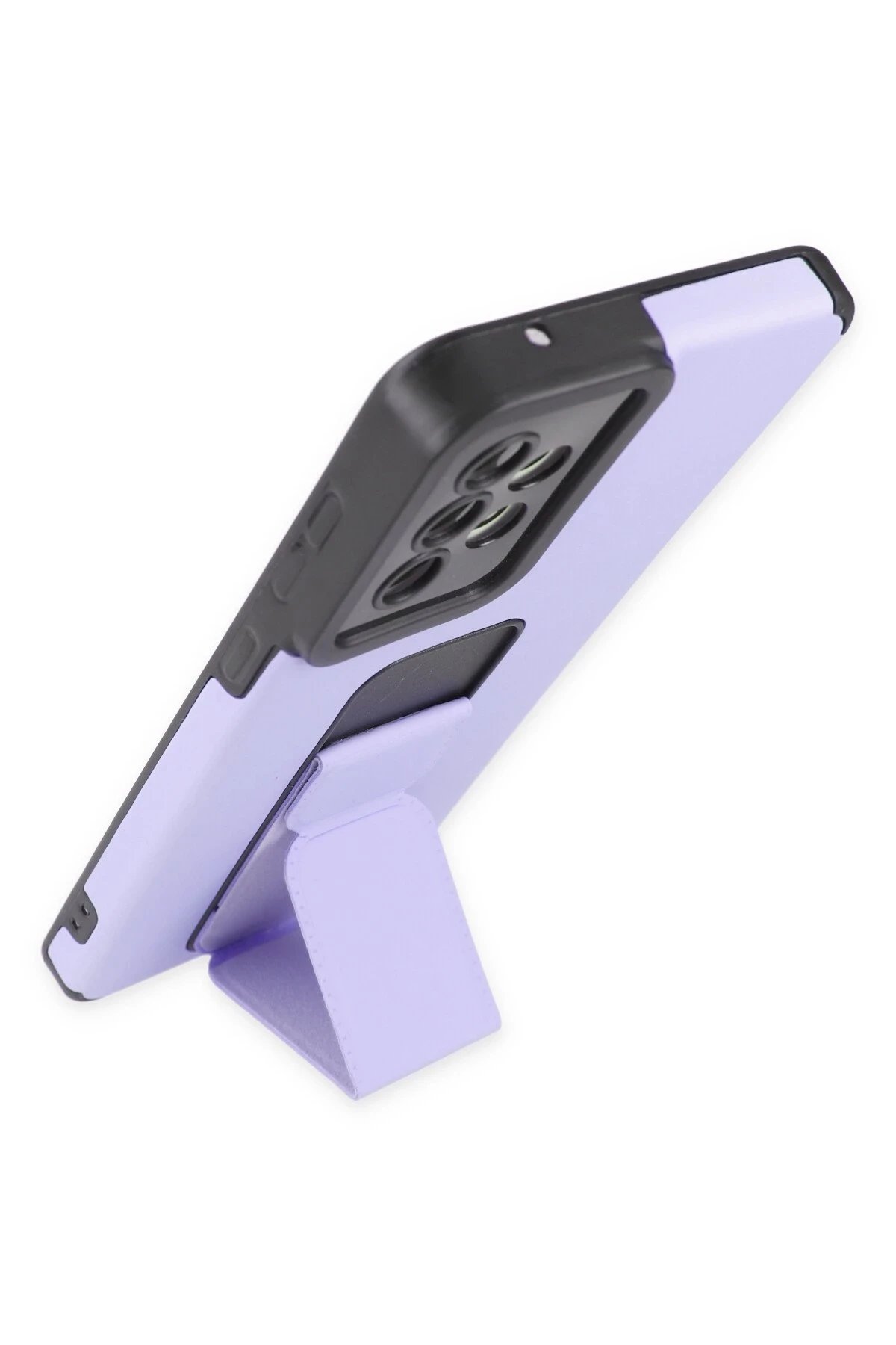 Newface Samsung Galaxy A33 5G Kılıf Mega Standlı Silikon - Lila