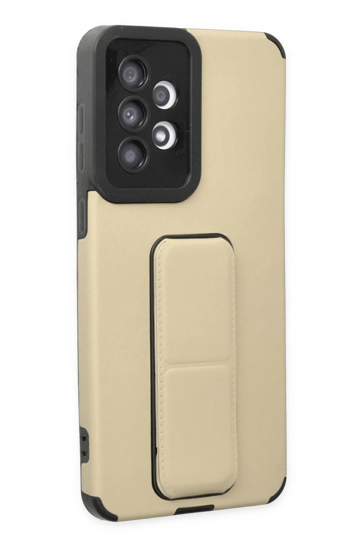 Newface Samsung Galaxy A33 5G Kılıf Mega Standlı Silikon - Gold