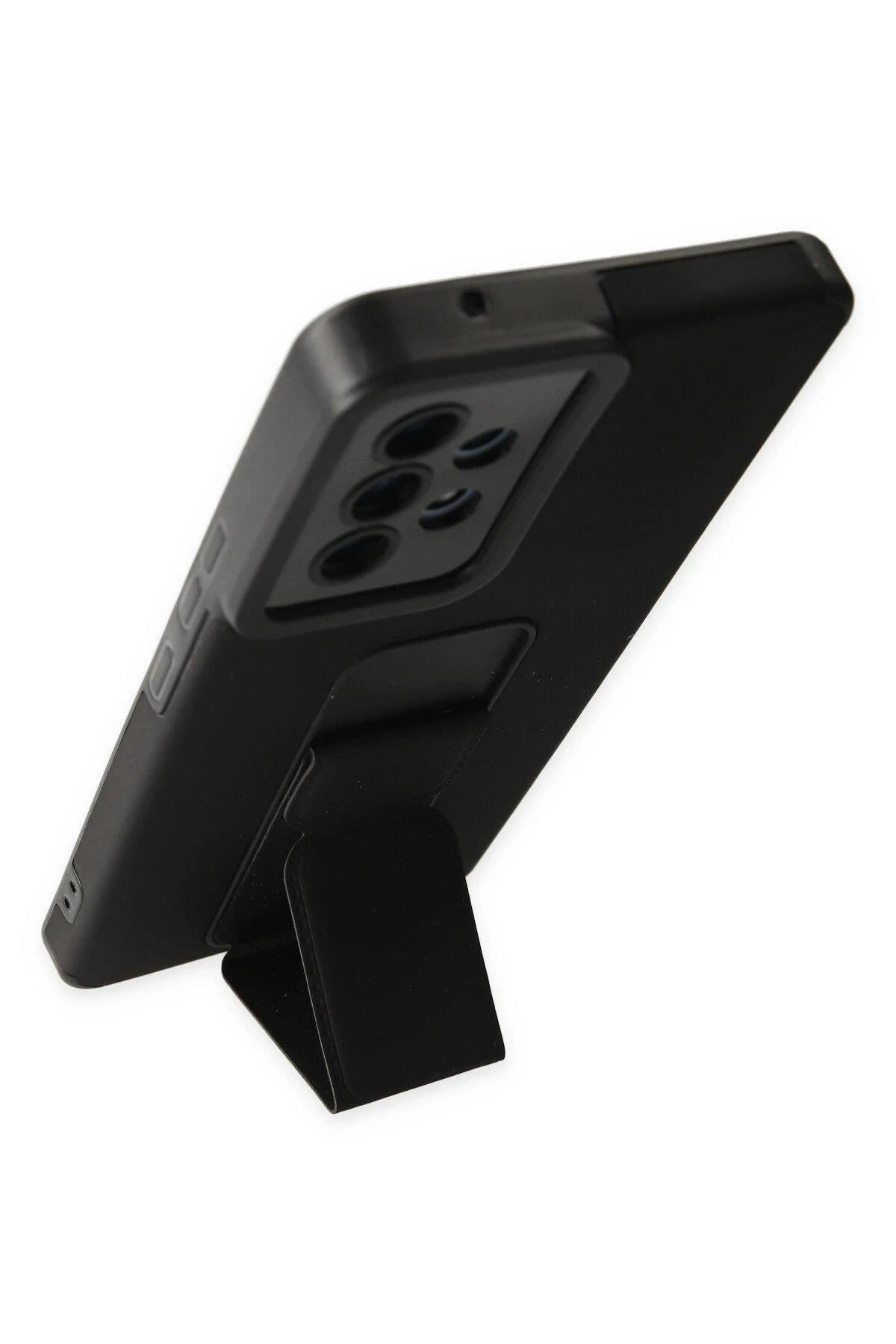 Newface Samsung Galaxy A53 5G Kılıf Mega Standlı Silikon - Siyah