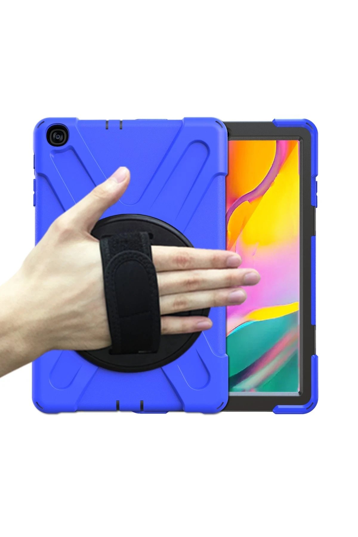 Newface Samsung Galaxy T510 Tab A 10.1 Kılıf Amazing Tablet Kapak - Mavi