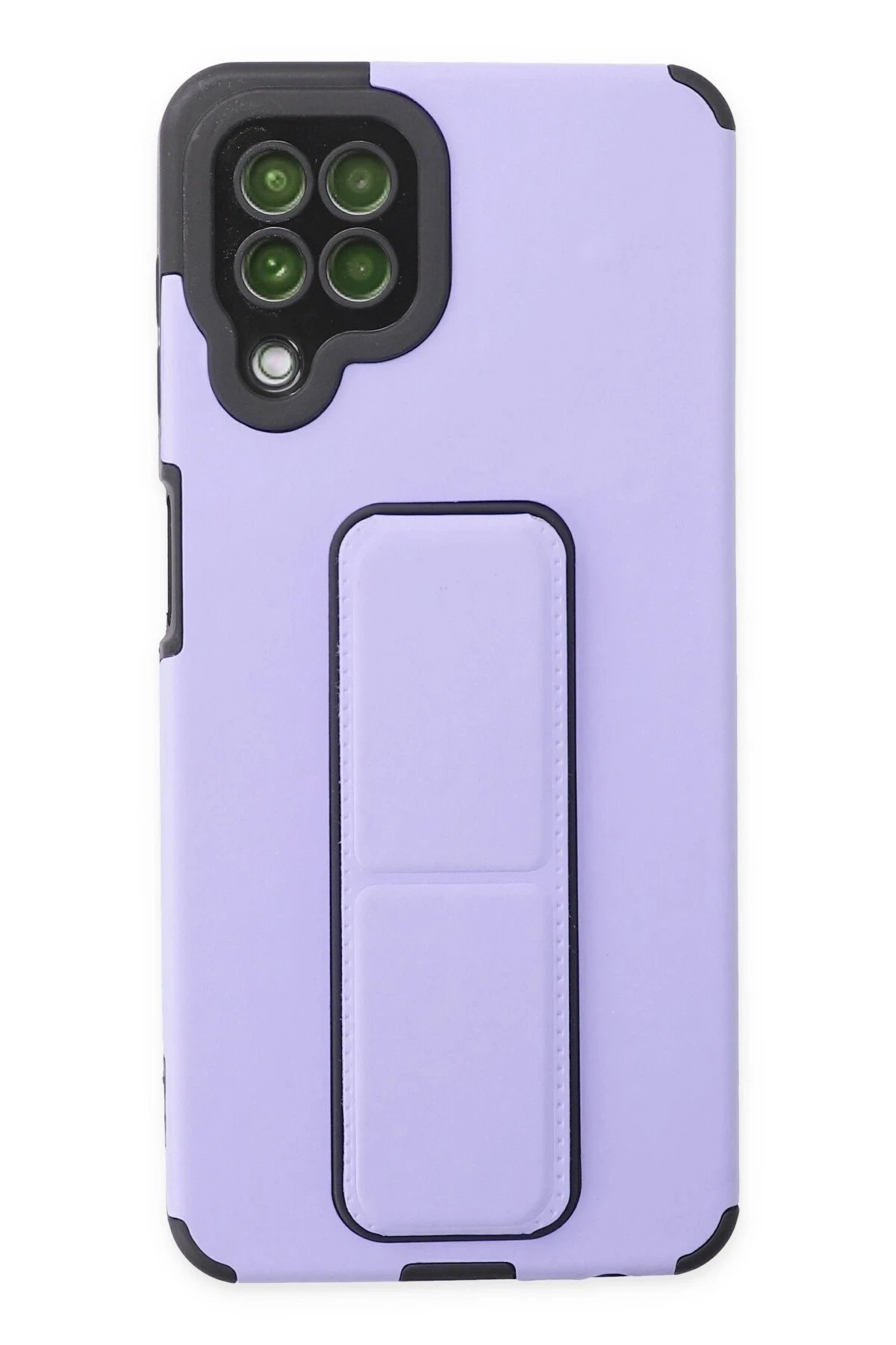 Newface Samsung Galaxy A22 Kılıf Mega Standlı Silikon - Lila