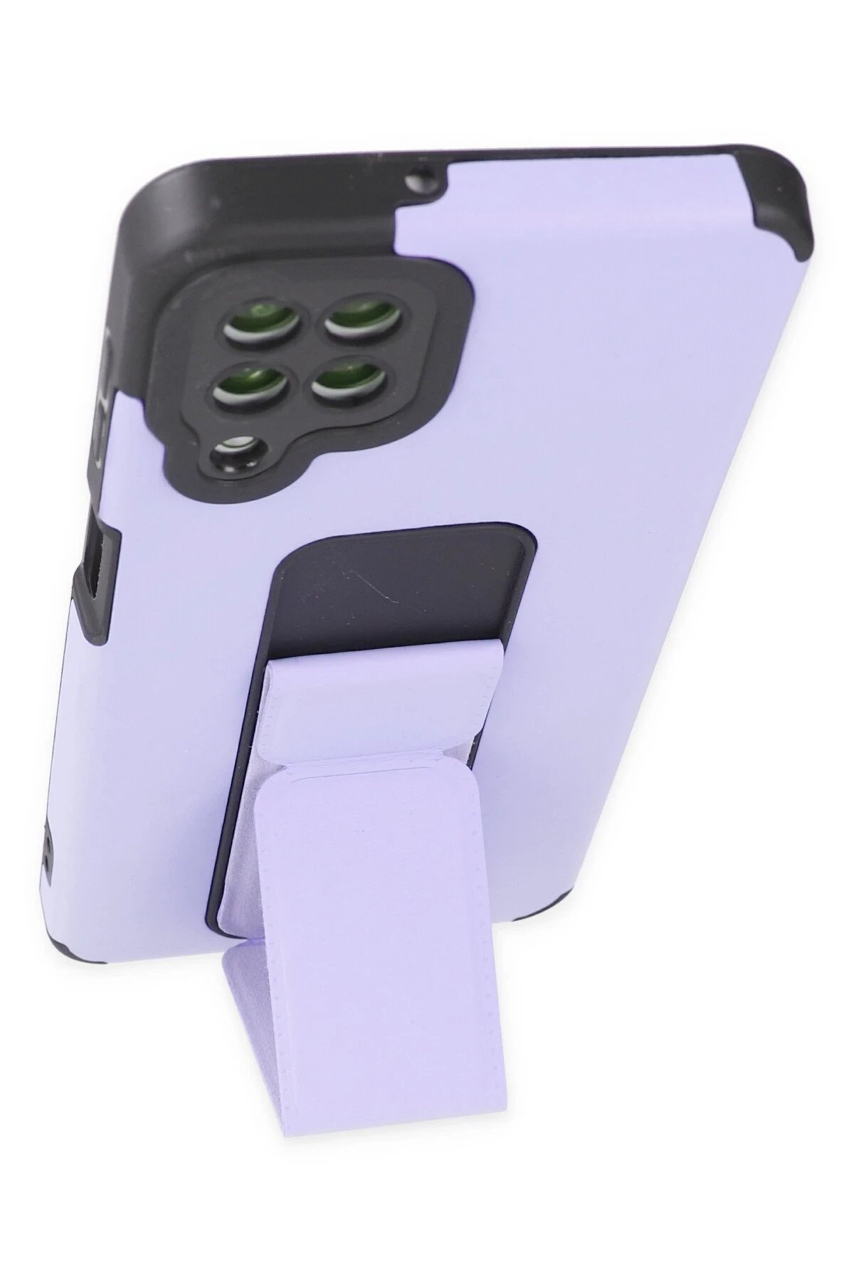 Newface Samsung Galaxy A22 Kılıf Mega Standlı Silikon - Lila