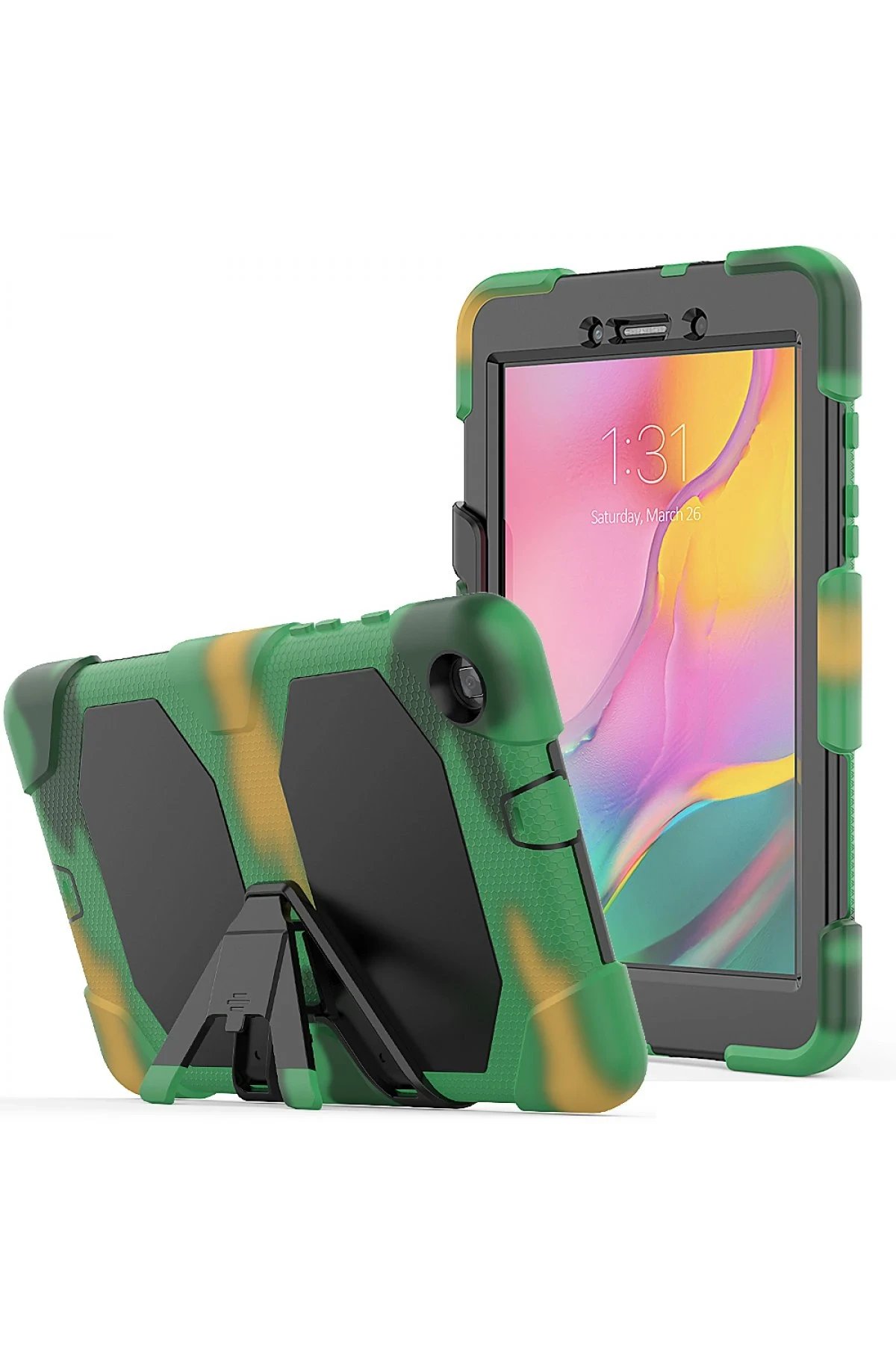 Newface Samsung Galaxy T290 Tab A 8 Kılıf Griffin Tablet Kapak - Kamuflaj