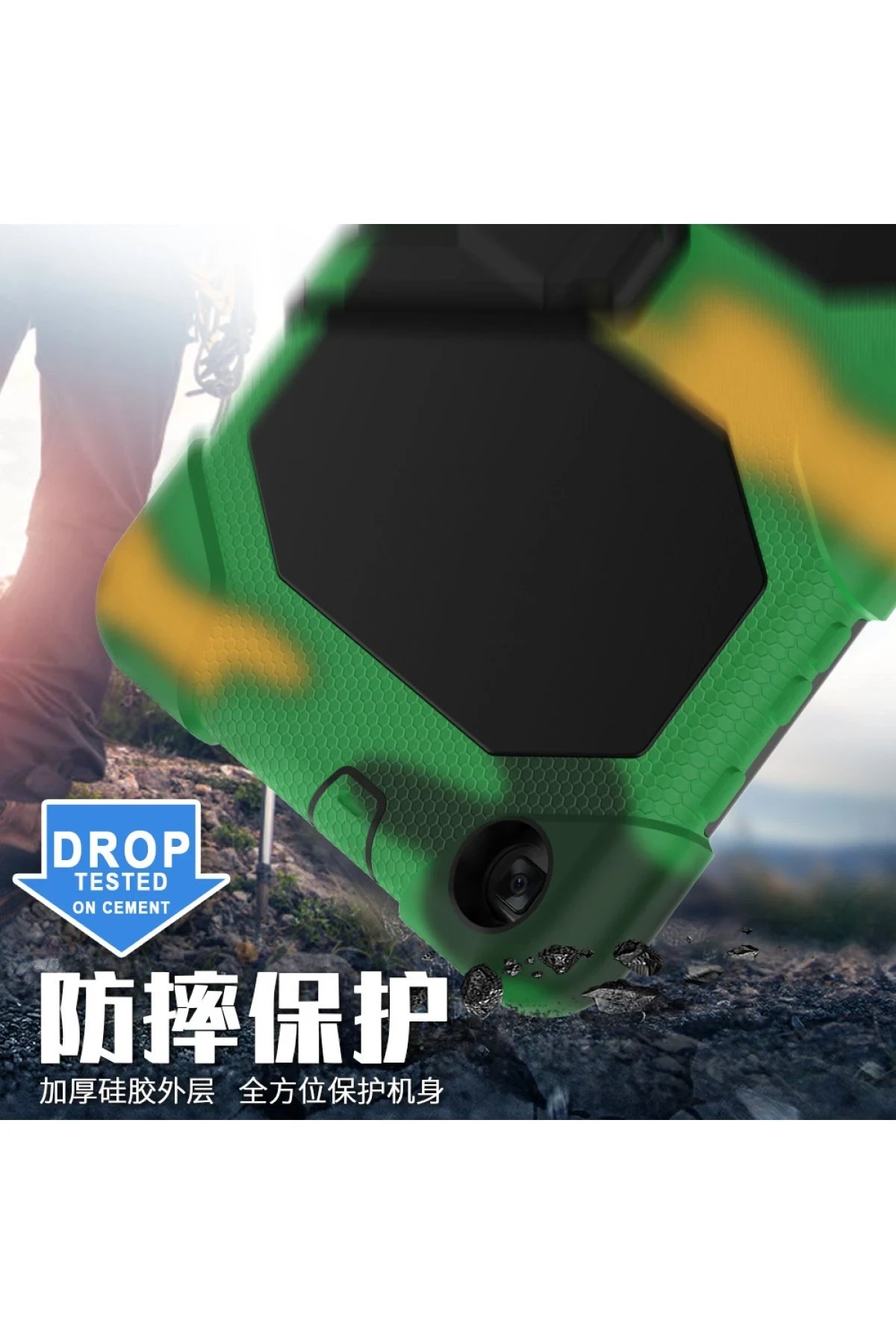 Newface Samsung Galaxy T290 Tab A 8 Kılıf Griffin Tablet Kapak - Kamuflaj