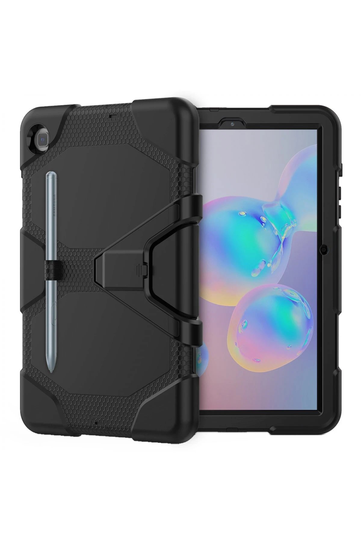 Newface Samsung Galaxy T500 Tab A7 10.4 Kılıf Griffin Tablet Kapak - Siyah