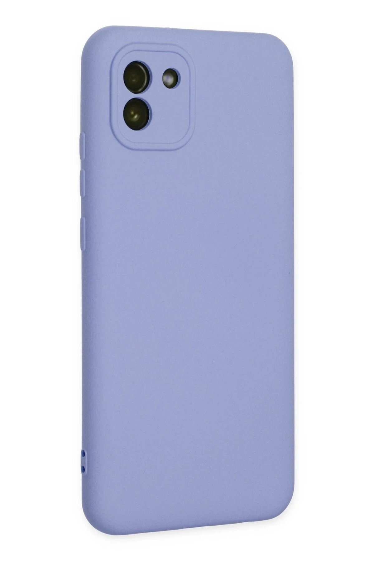 Newface Samsung Galaxy A03 Kılıf Nano içi Kadife Silikon - Lila