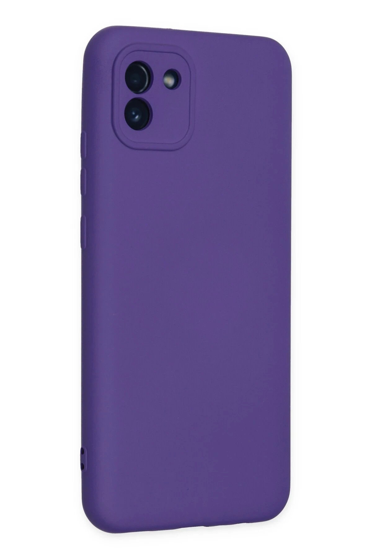 Newface Samsung Galaxy A03 Kılıf Nano içi Kadife Silikon - Mor