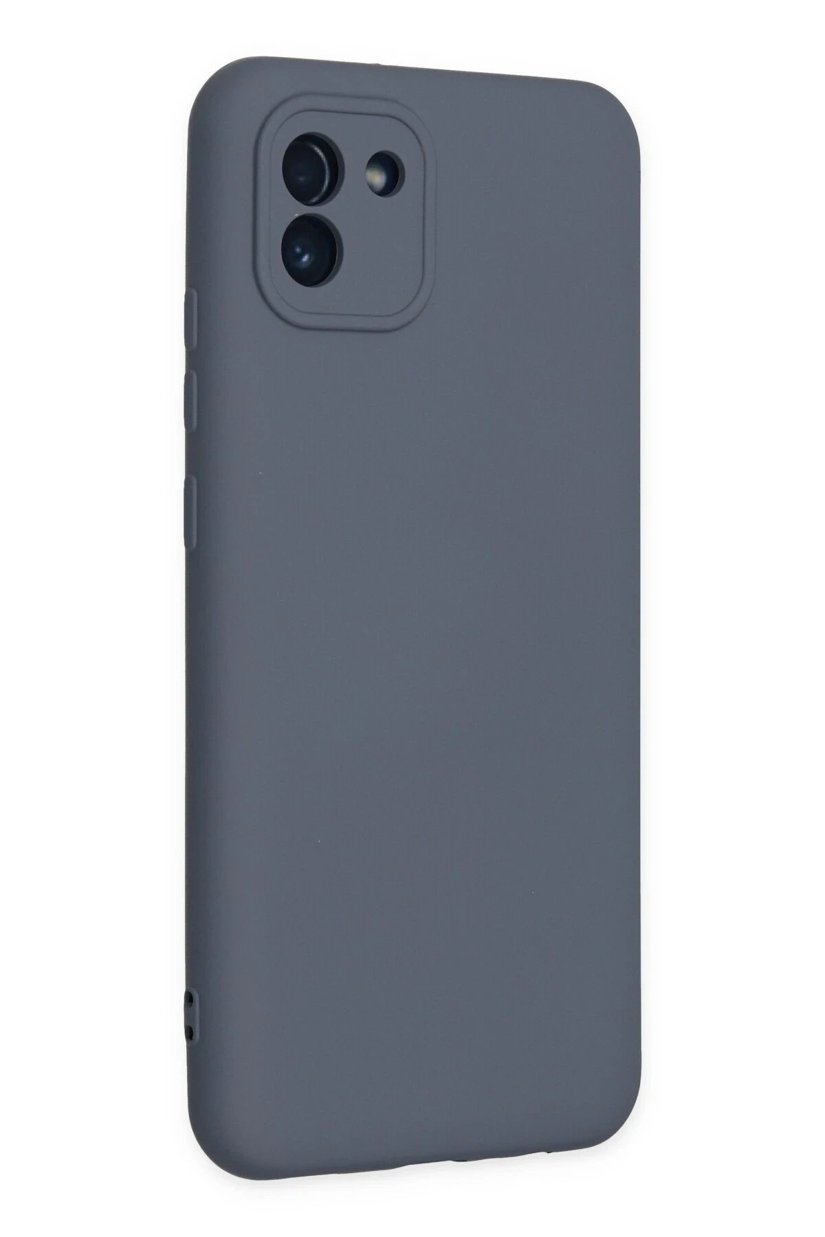 Newface Samsung Galaxy A03 Kılıf Nano içi Kadife Silikon - Gri