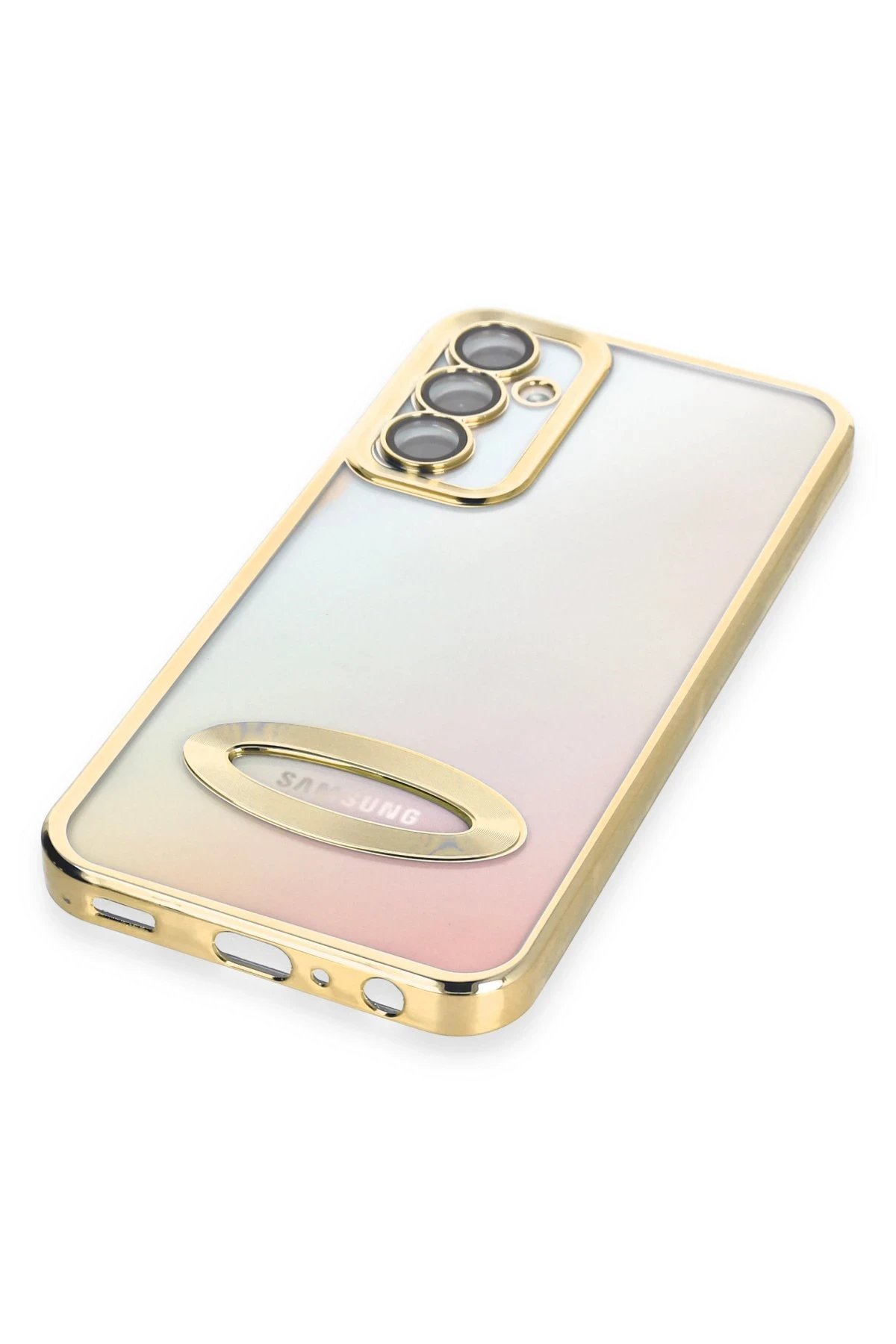 Newface Samsung Galaxy A14 4G Kılıf Slot Silikon - Gold