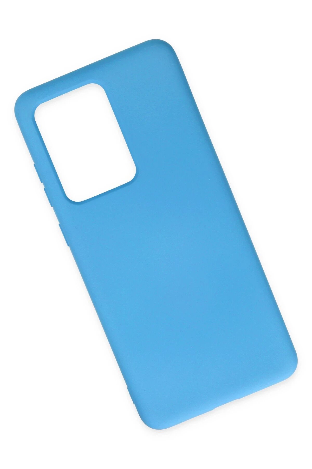 Newface Samsung Galaxy S20 Ultra Kılıf Nano içi Kadife Silikon - Mavi