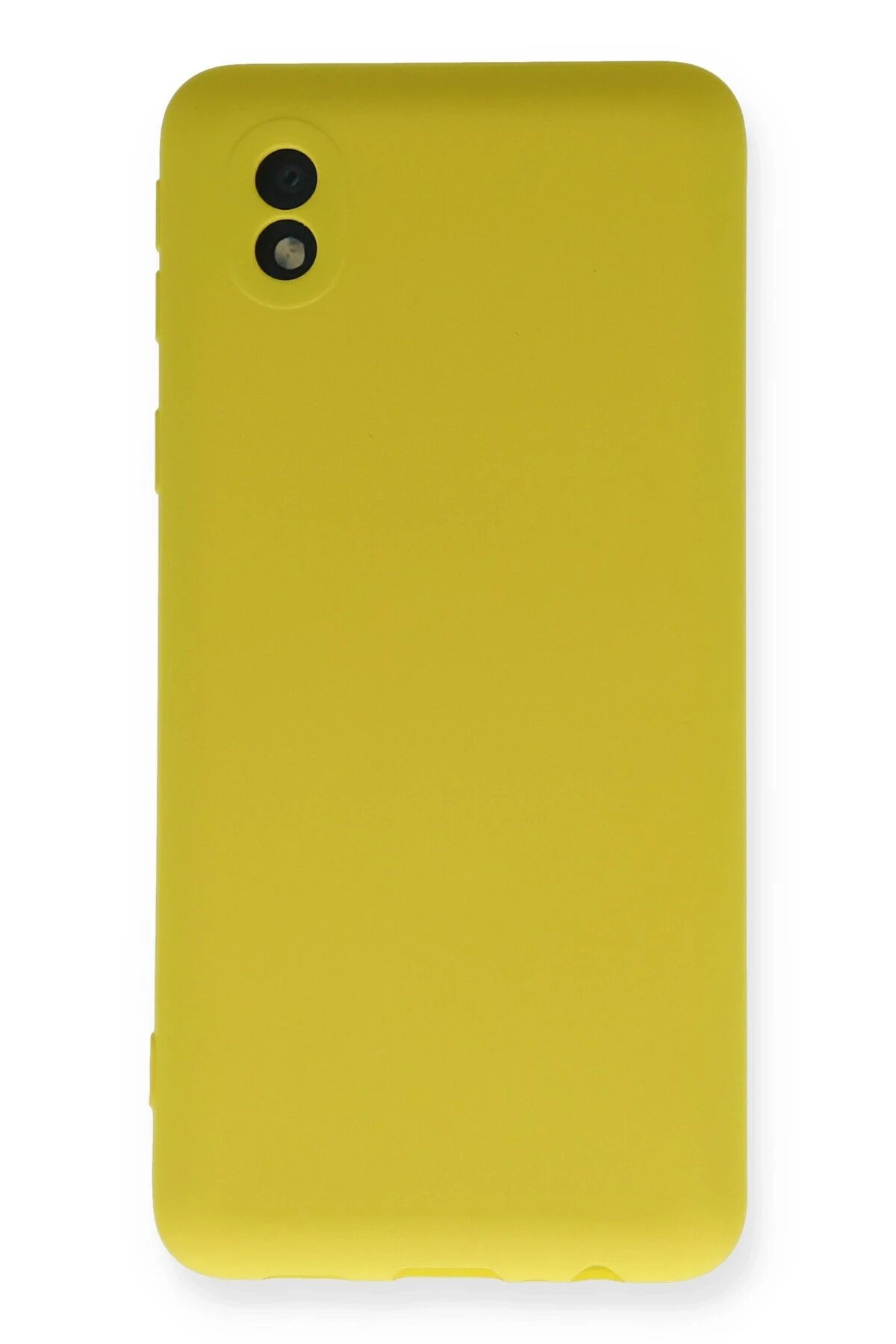 Newface Samsung Galaxy A01 Core Kılıf Nano içi Kadife Silikon - Sarı