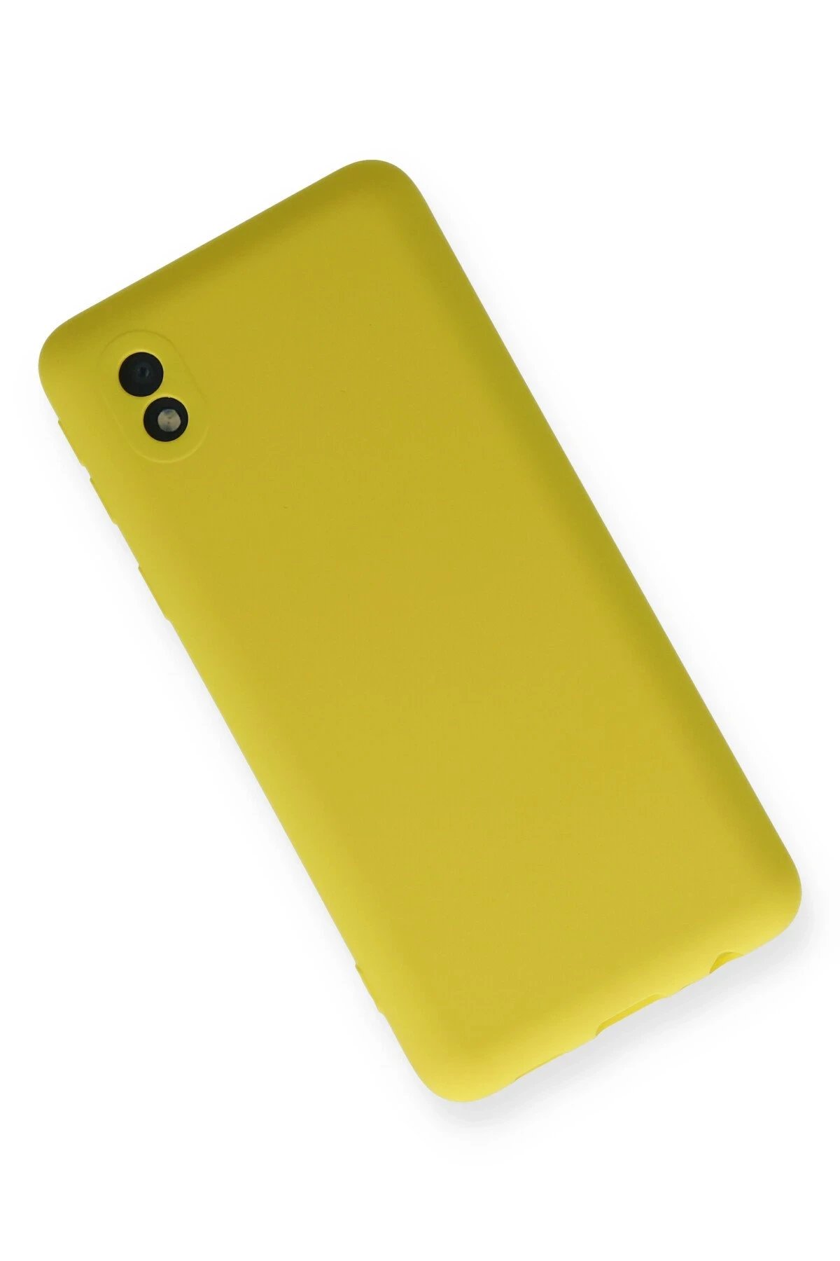 Newface Samsung Galaxy A01 Core Kılıf Nano içi Kadife Silikon - Sarı