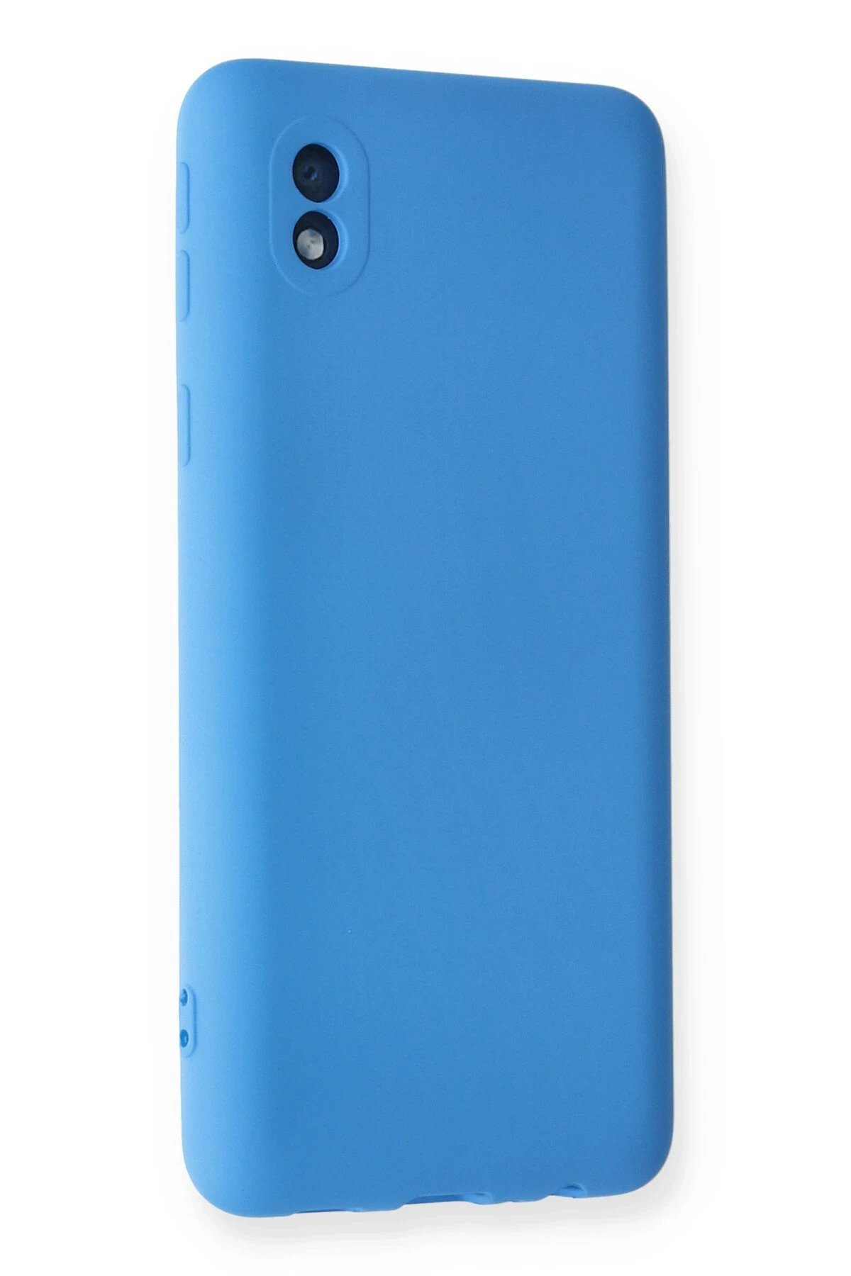 Newface Samsung Galaxy A01 Core Kılıf Nano içi Kadife Silikon - Mavi