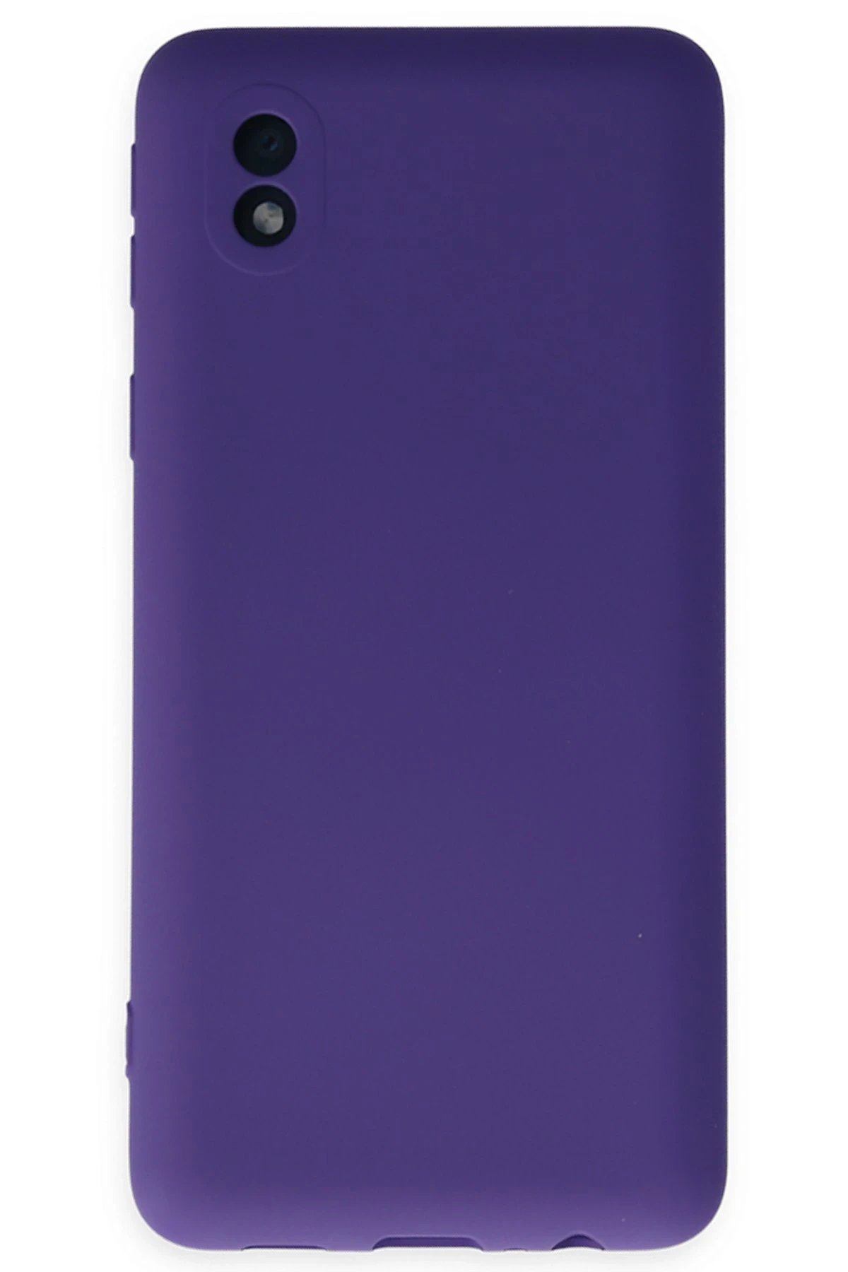 Newface Samsung Galaxy A01 Core Kılıf Nano içi Kadife Silikon - Mor