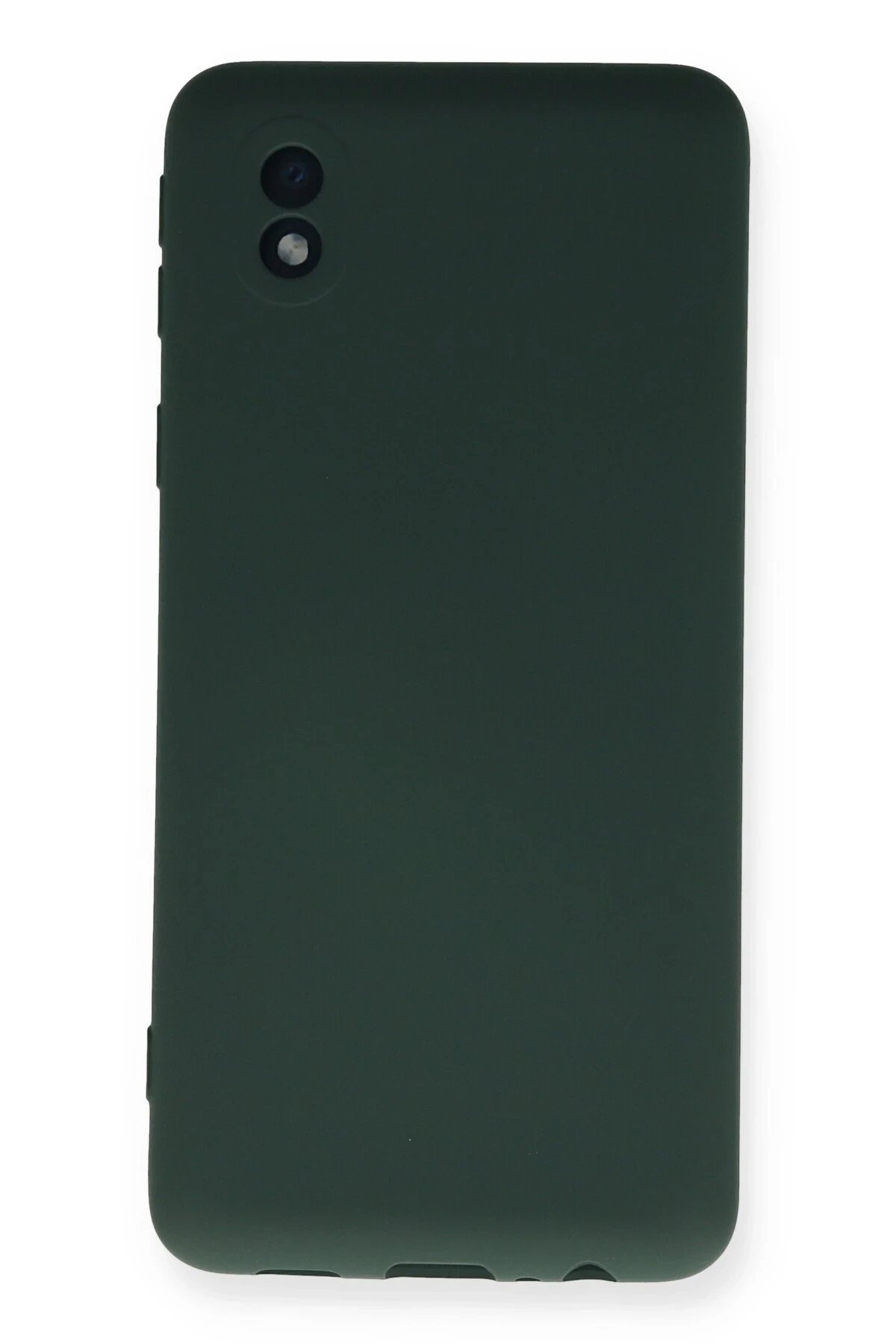 Newface Samsung Galaxy A01 Core Kılıf Nano içi Kadife Silikon - Koyu Yeşil