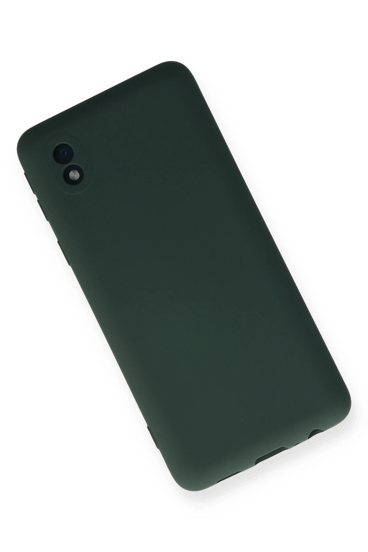 Newface Samsung Galaxy A01 Core Kılıf Nano içi Kadife Silikon - Koyu Yeşil