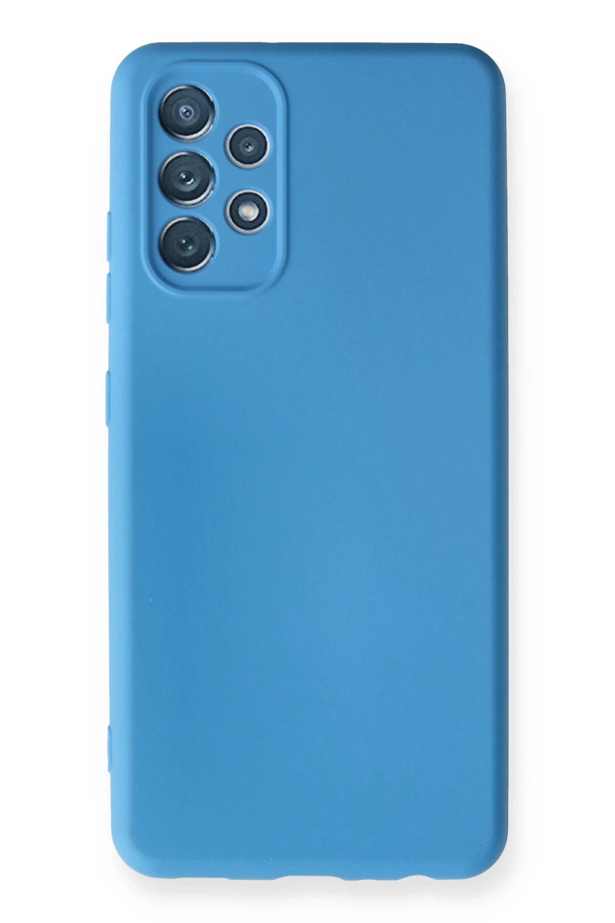 Newface Samsung Galaxy A32 Kılıf Nano içi Kadife Silikon - Mavi